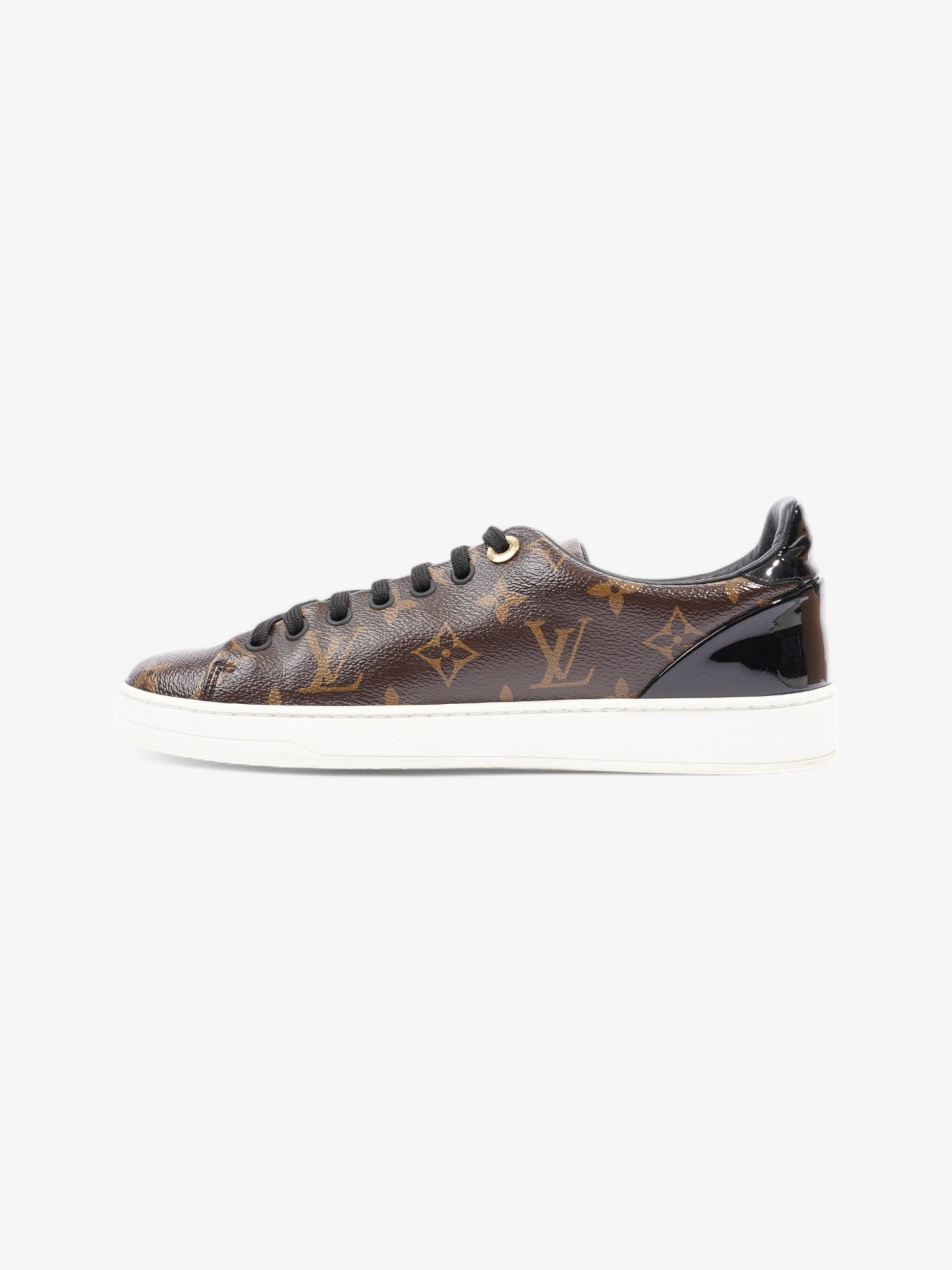 Louis Vuitton Front Row Monogram / Black Coated Canvas EU 37.5 UK 4.5