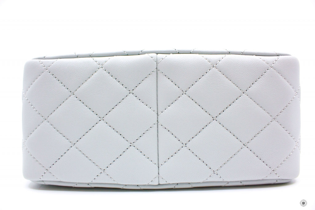 Chanel C Pearl Crush Hobo Ice Blue Calfskin Shoulder Bags Gbhw