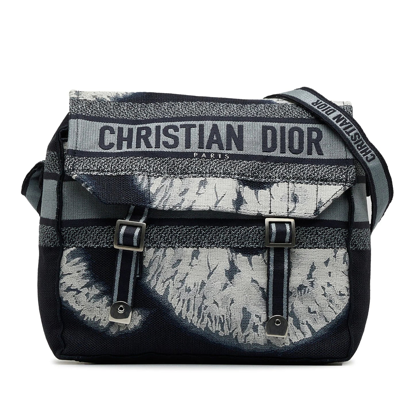 Blue Dior Tie Dye Diorcamp Messenger Bag
