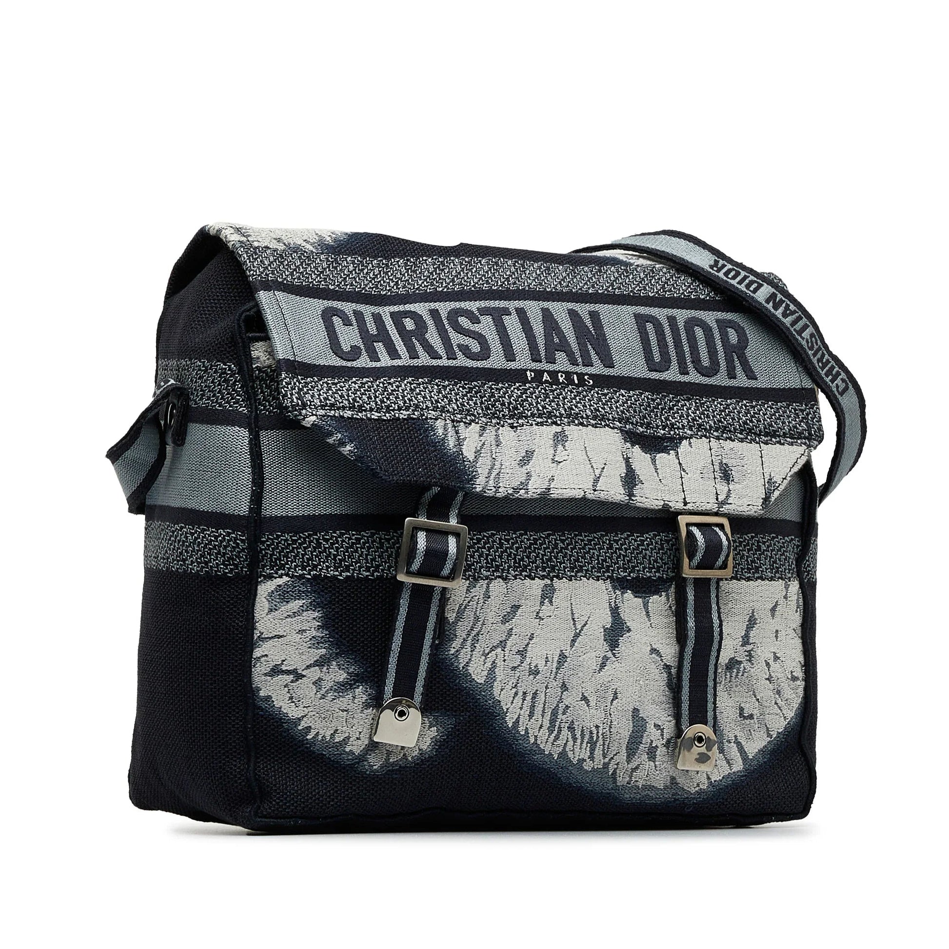 Blue Dior Tie Dye Diorcamp Messenger Bag