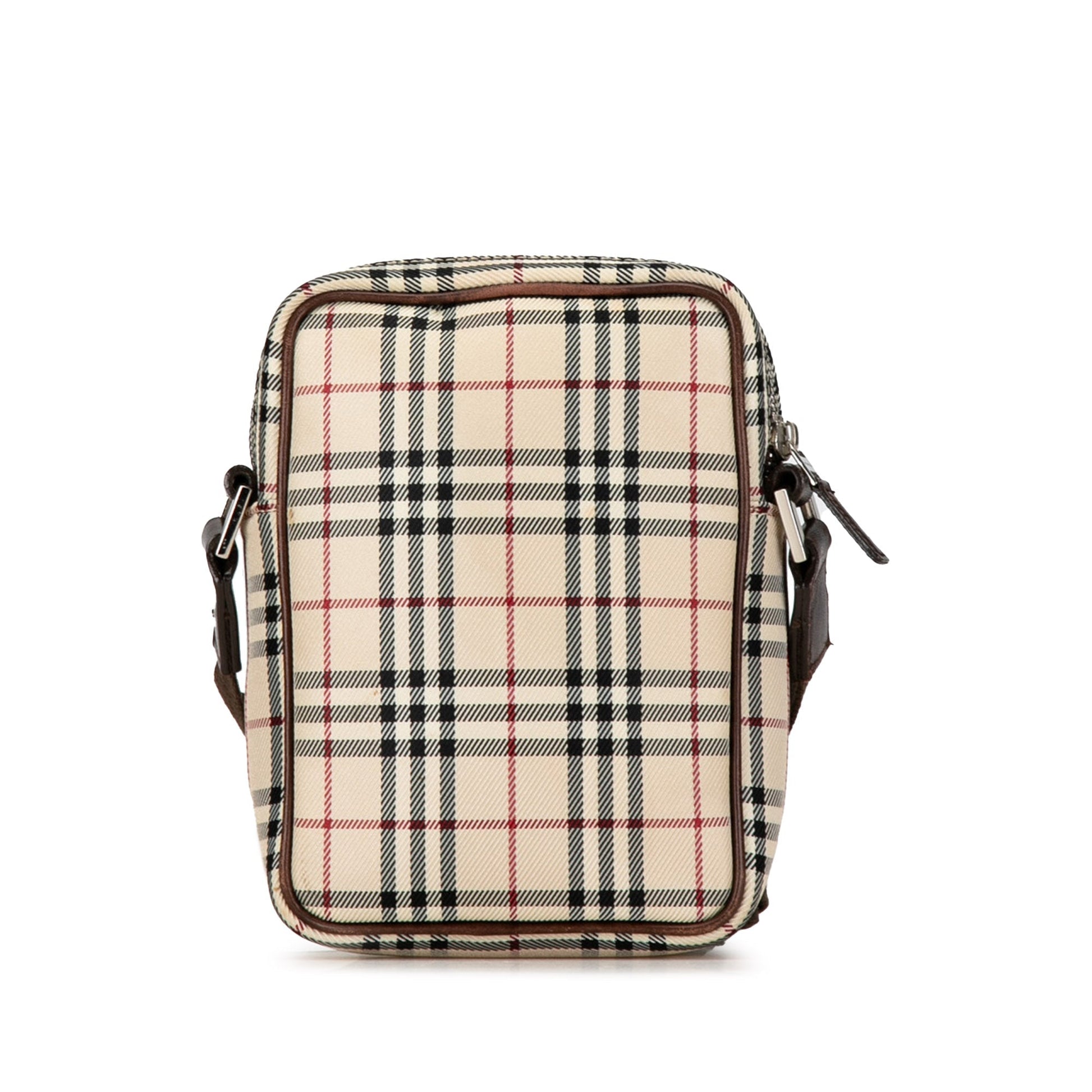 Burberry Ho Check Canvas Crossbody Crossbody Bag