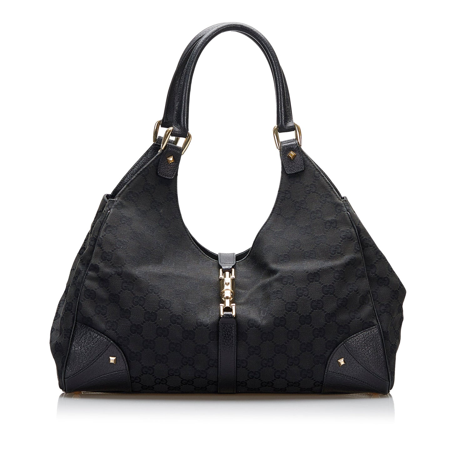 Gucci Leather Canvas Shoulder Bag