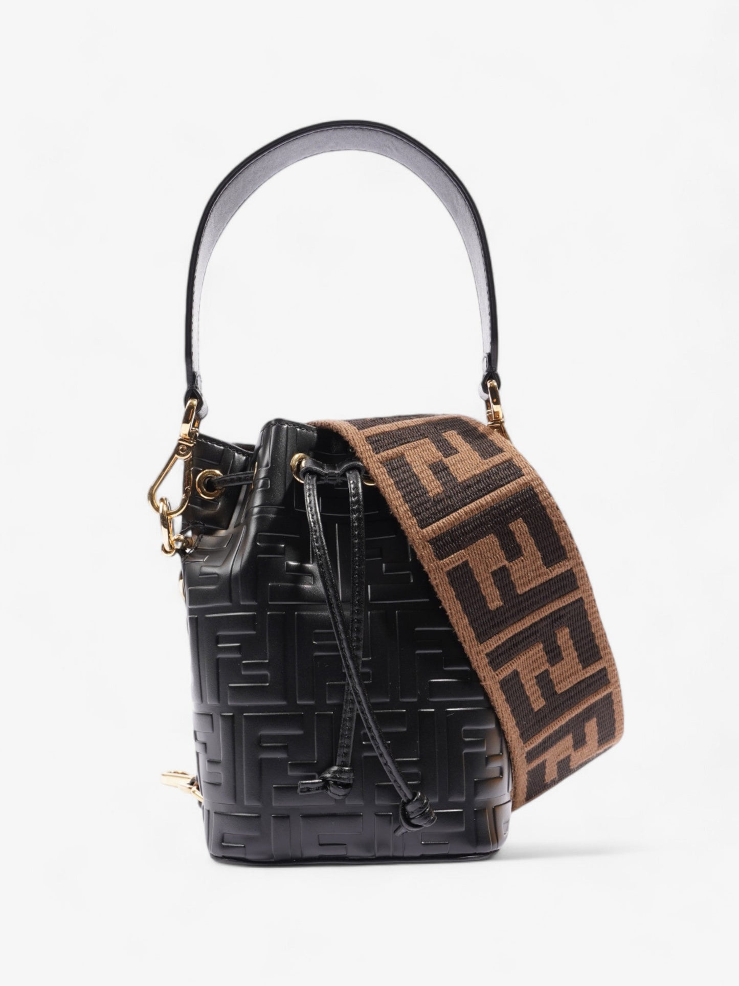 Fendi Zucchino Tote Peach Canvas