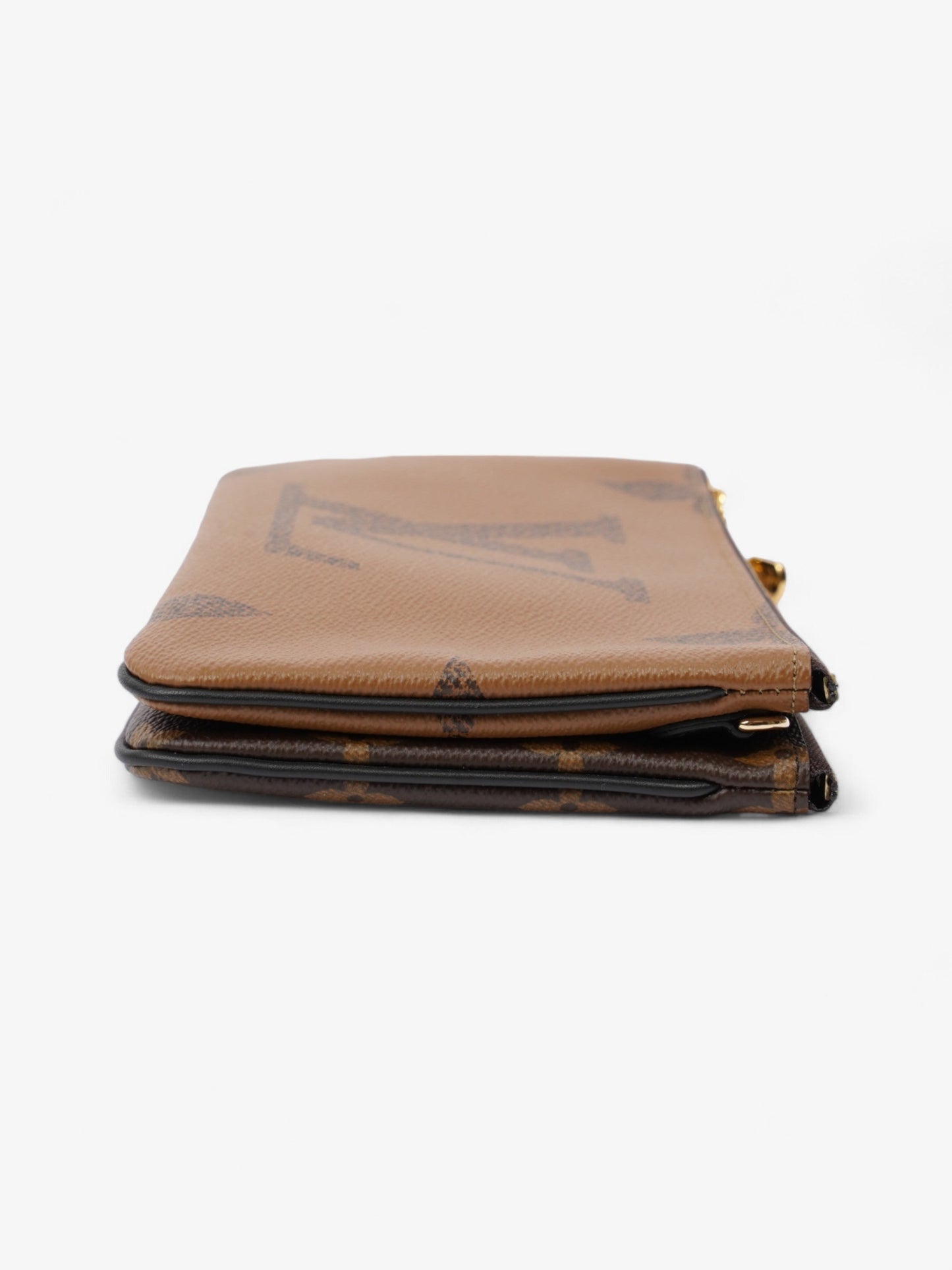 Louis Vuitton Double Zip Pochette Monogram Coated Canvas