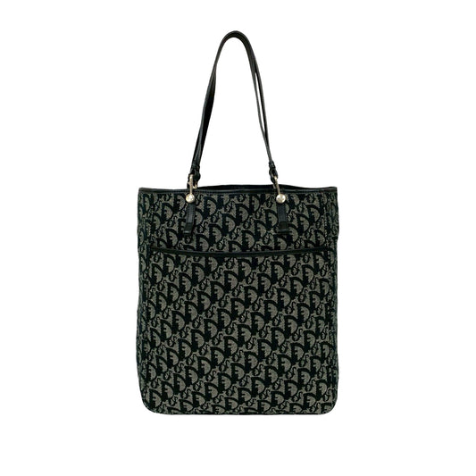 Black Dior Diorissimo Trotter Canvas Tote