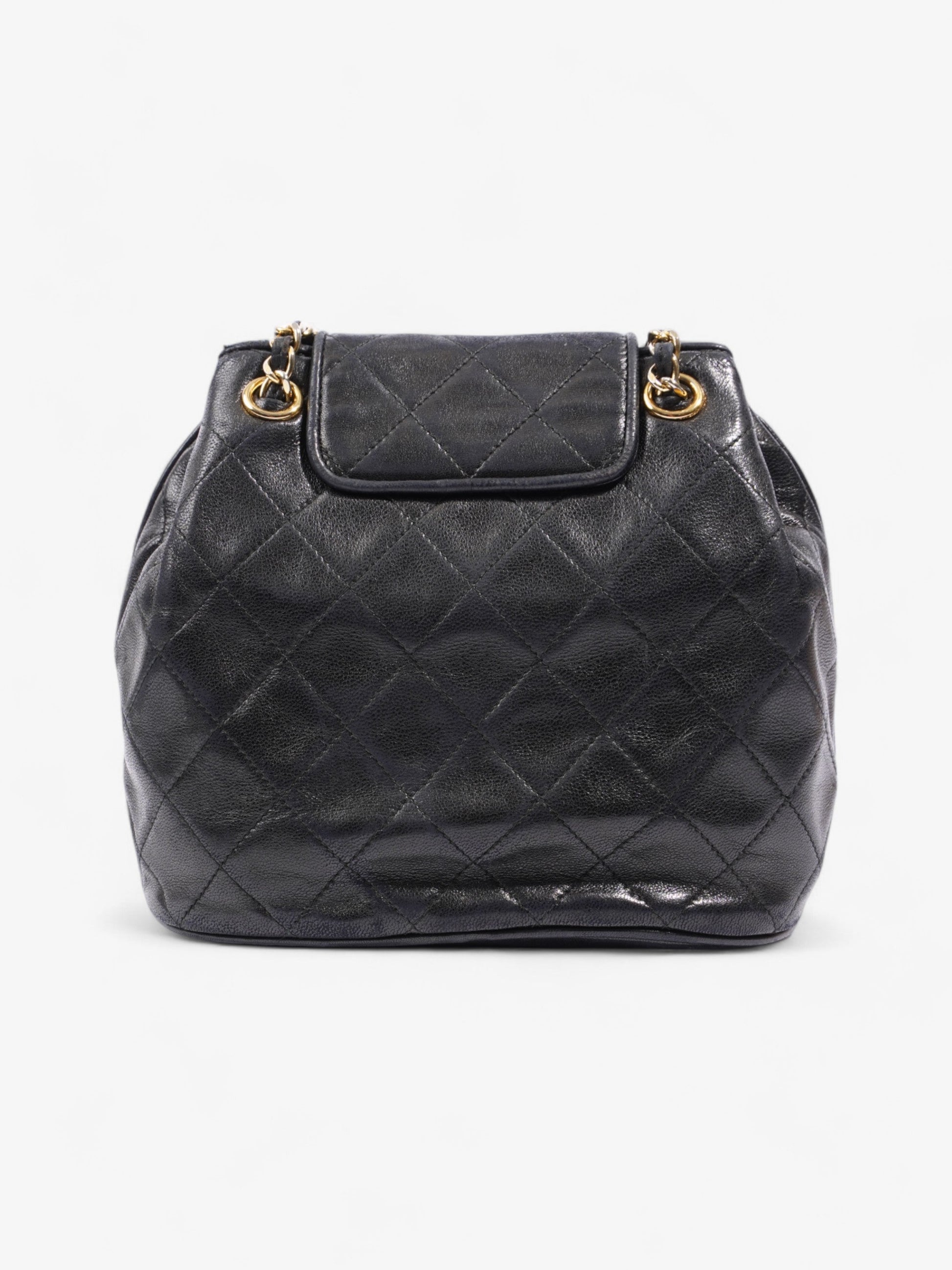Chanel Classic Flap Tassel Black Lambskin Leather