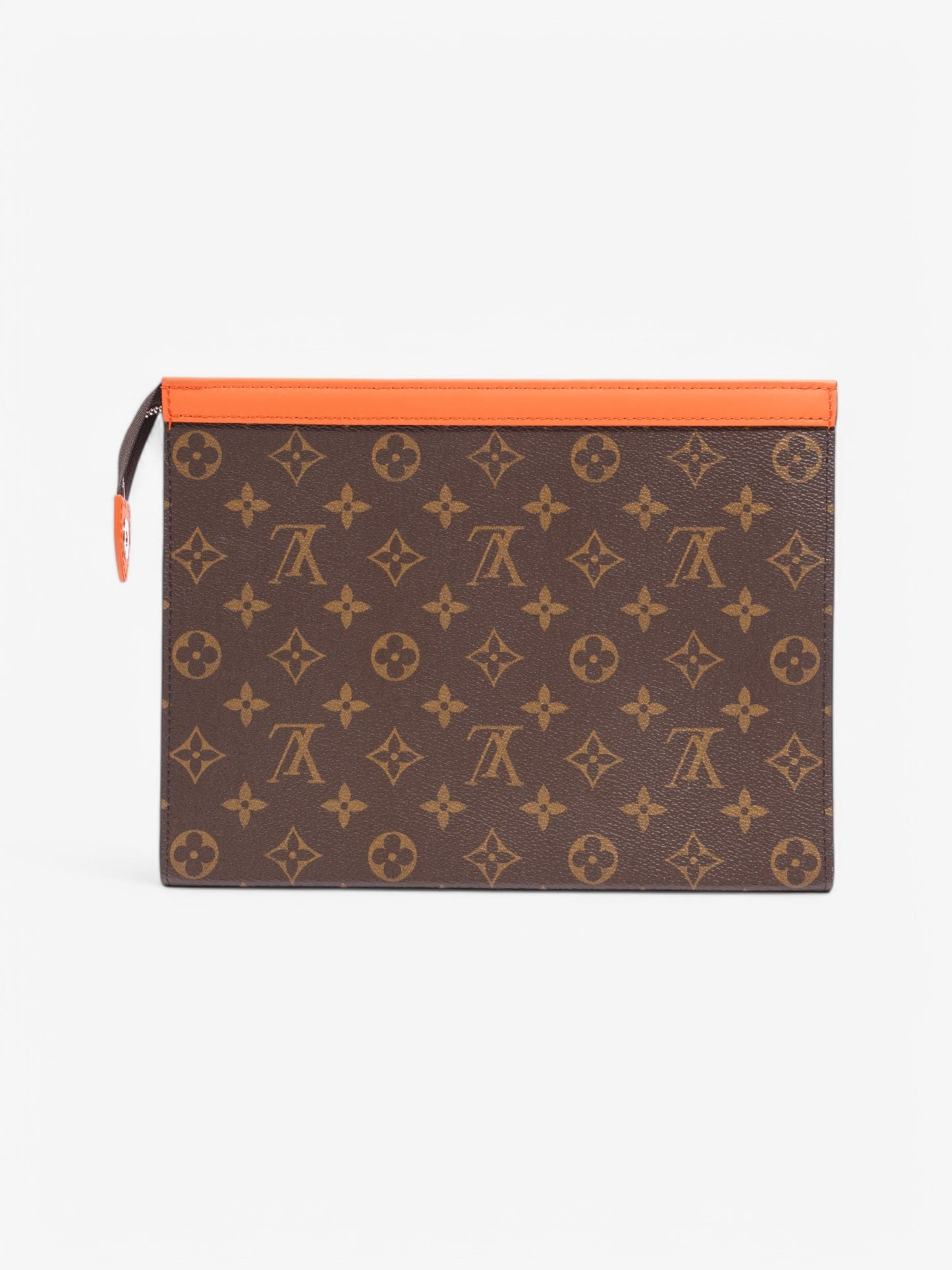 Louis Vuitton Pochette Voyage Monogram / Orange Coated Canvas MM