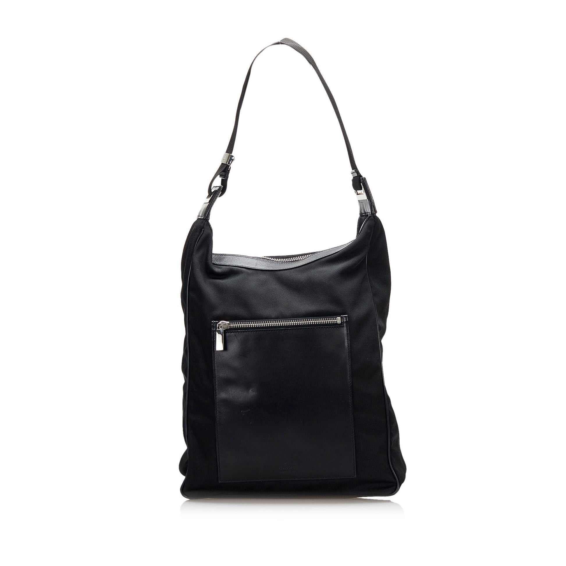 Gucci Leather Nylon Shoulder Bag Style 7