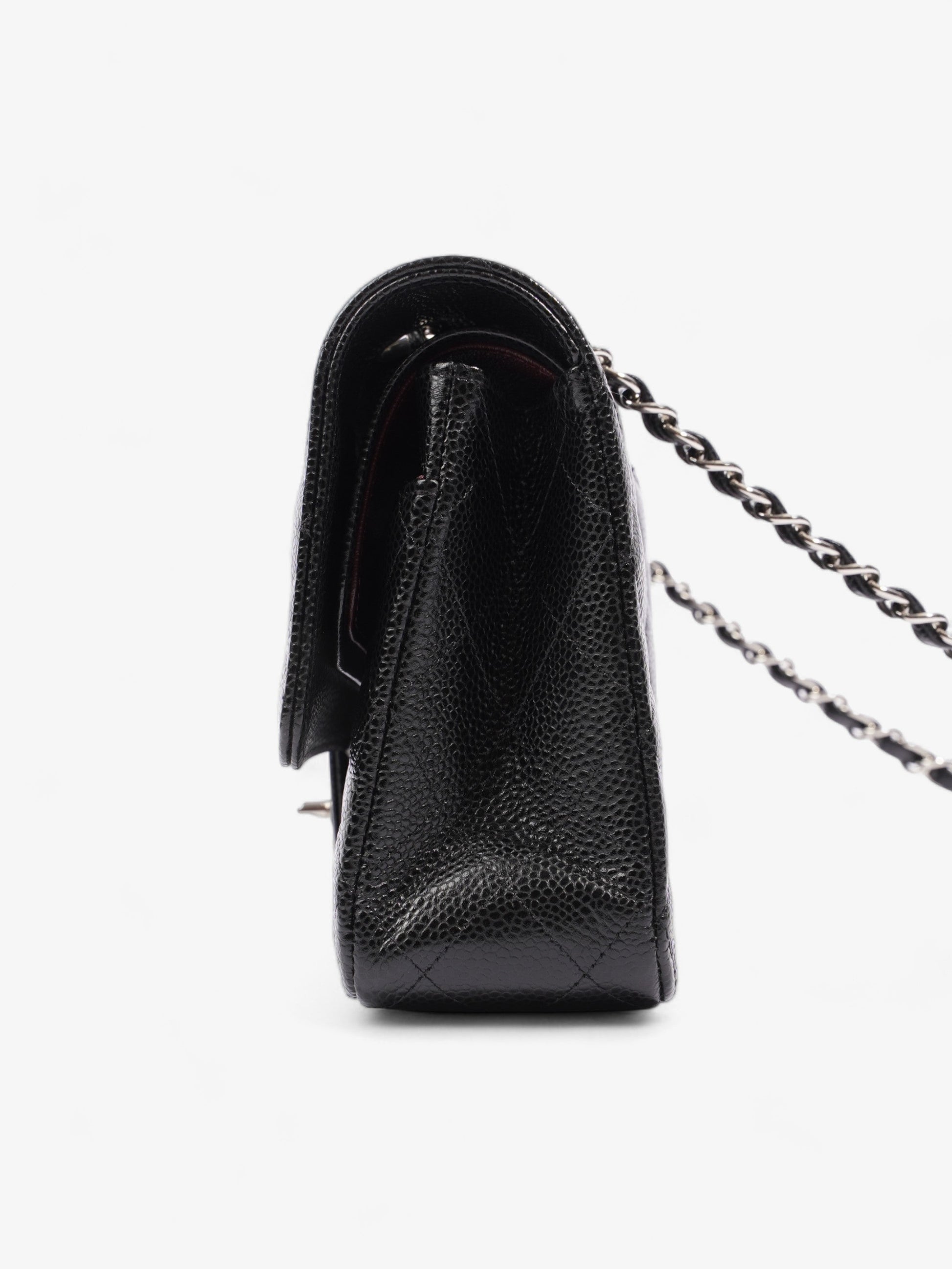 Chanel Classic Double Flap Black Caviar Leather Medium