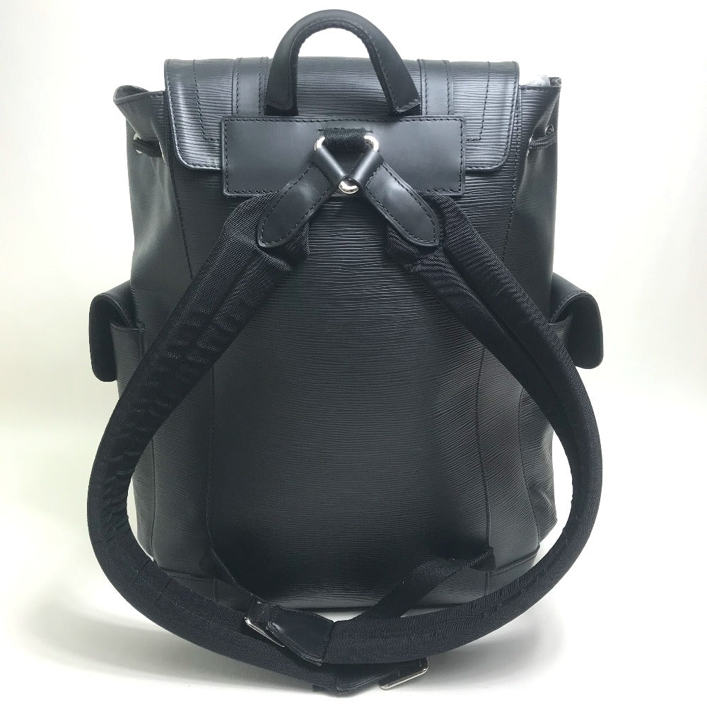 LOUIS VUITTON Backpack Epi Leather black Epi Christopher PM