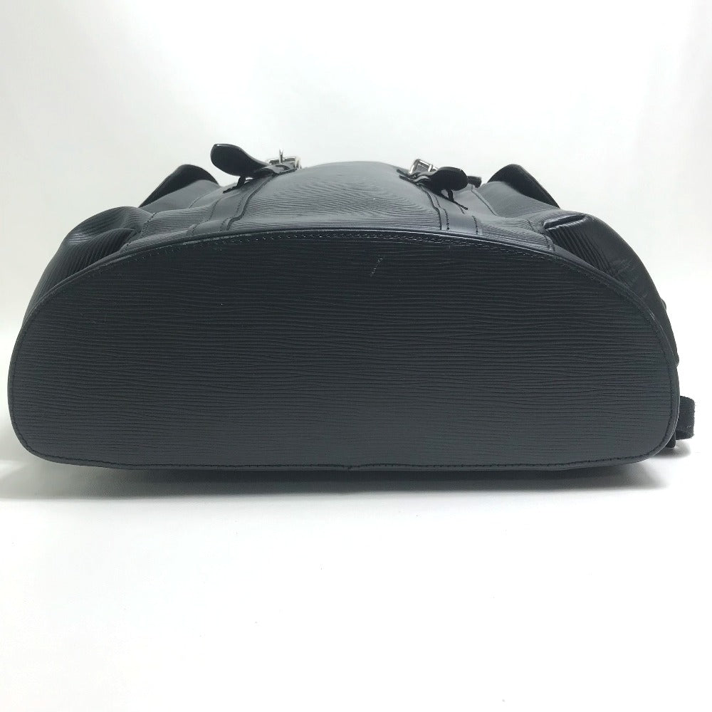 LOUIS VUITTON Backpack Epi Leather black Epi Christopher PM