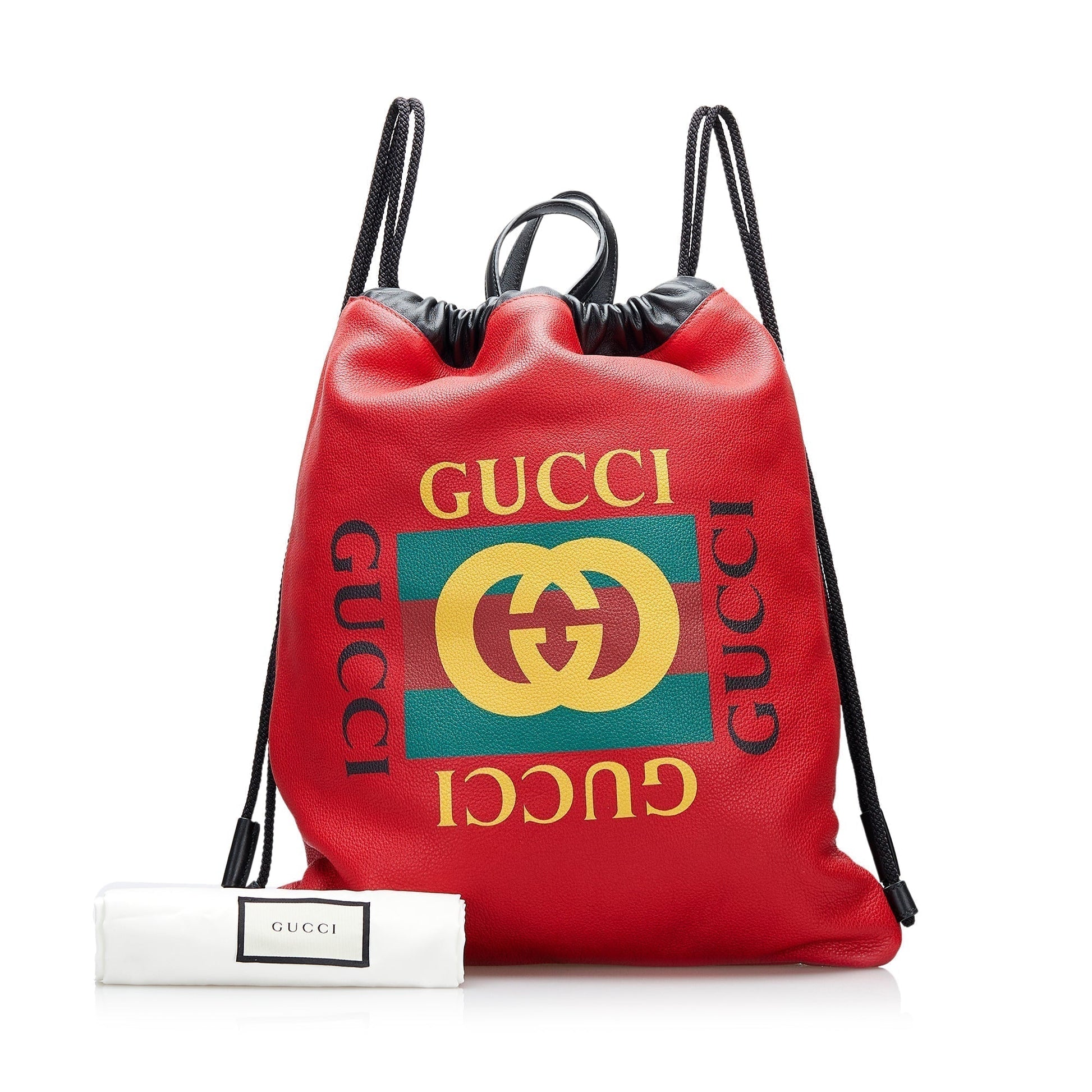Gucci Leather Top Handle Backpack