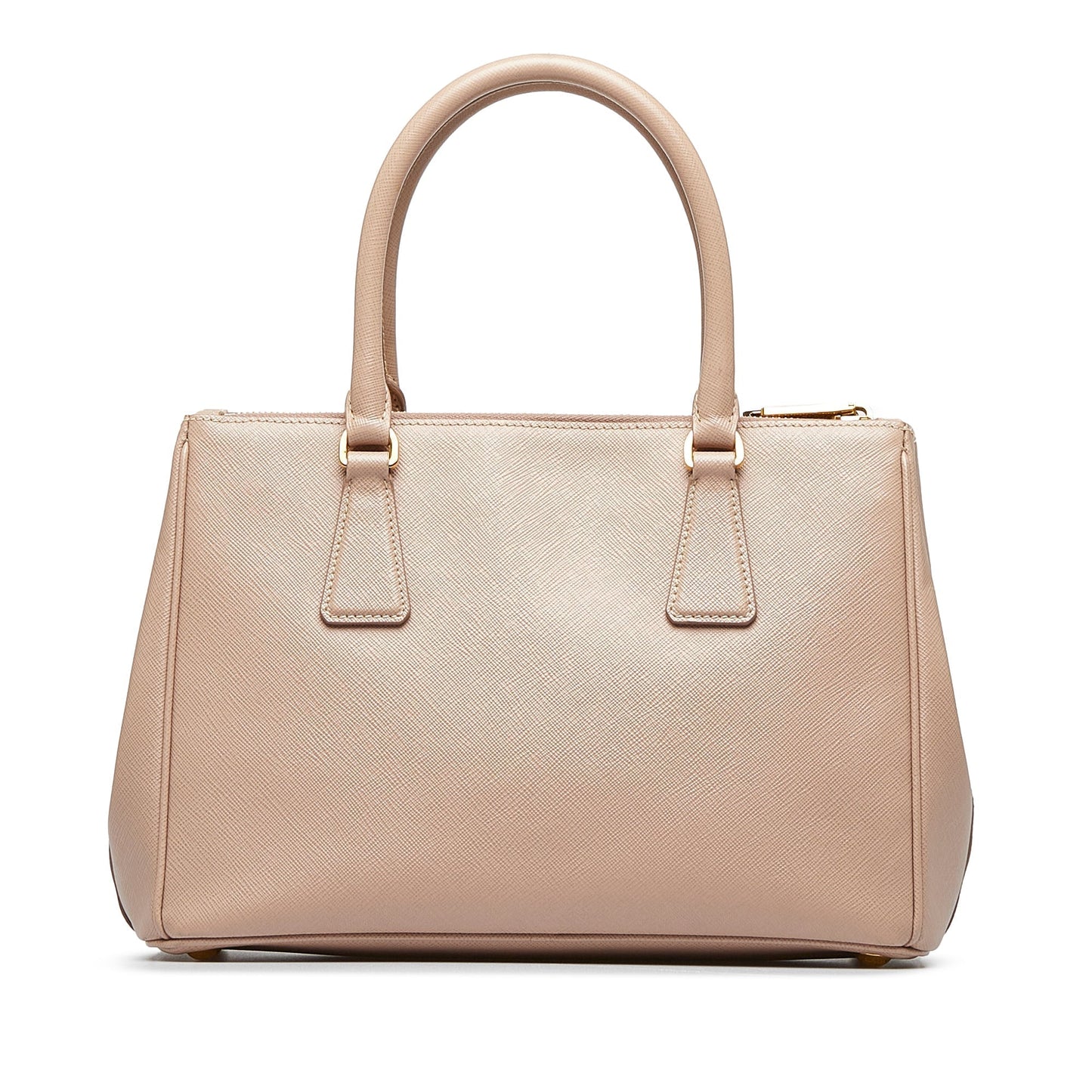Prada Double Zip Galleria Beige Saffiano Lux Luxury Handbag