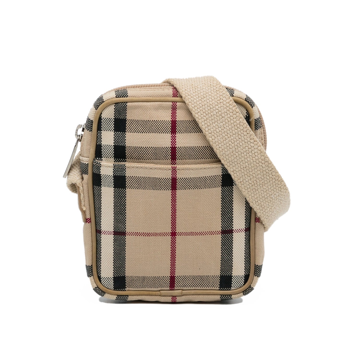 Burberry Crossbody Bag Brown Candy Check Canvas
