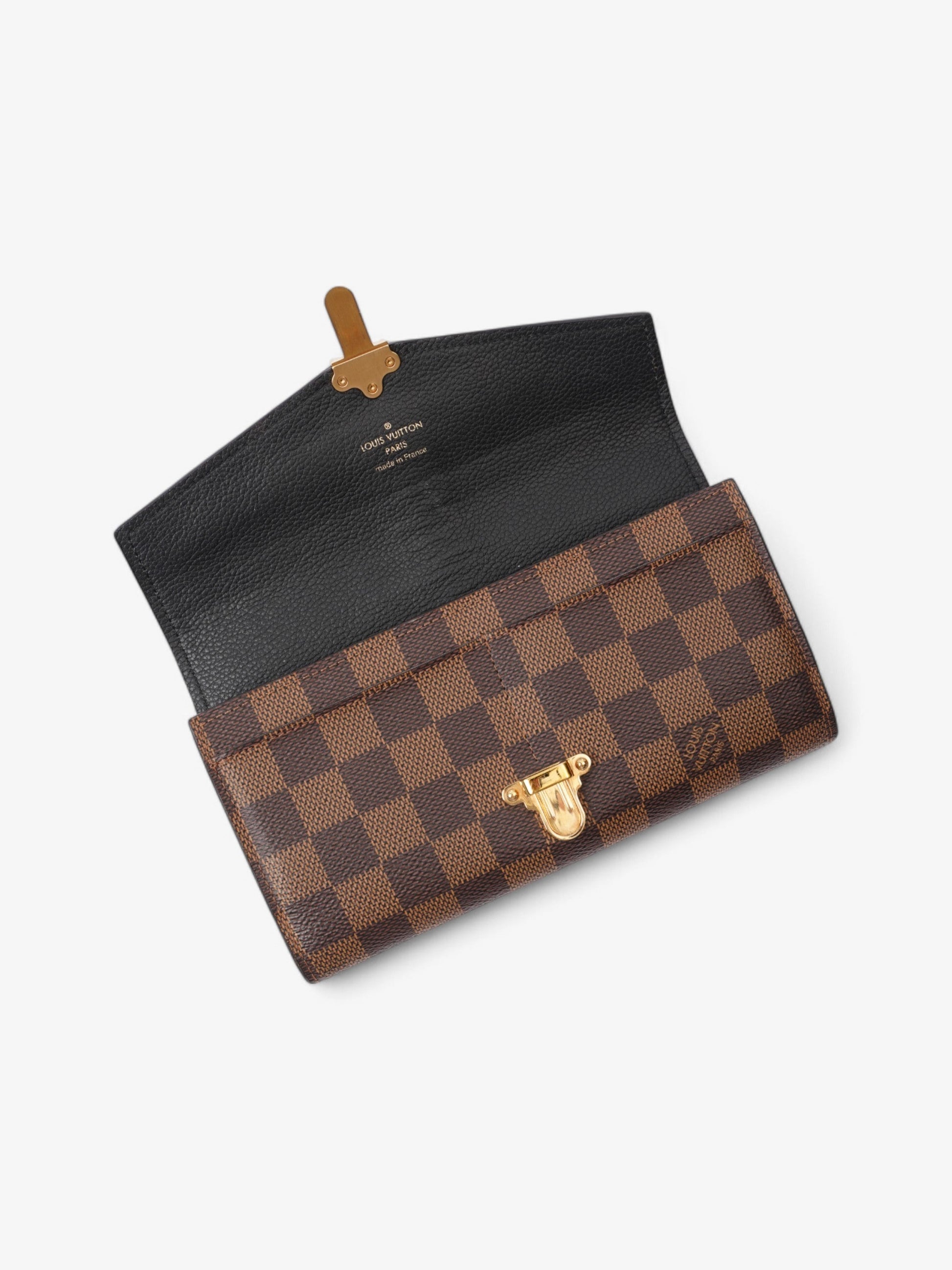 Louis Vuitton Clapton Damier Ebene / Black Coated Canvas