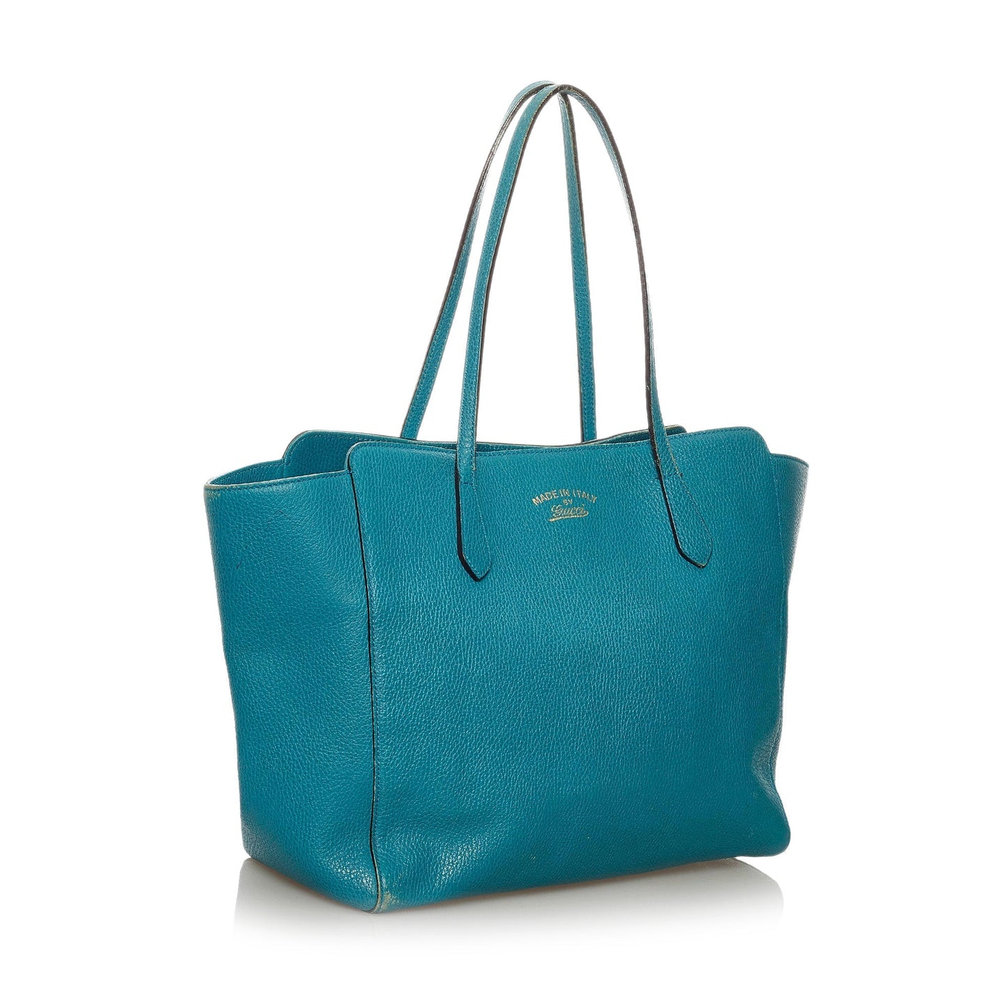 Gucci Blue Leather Tote Style 2