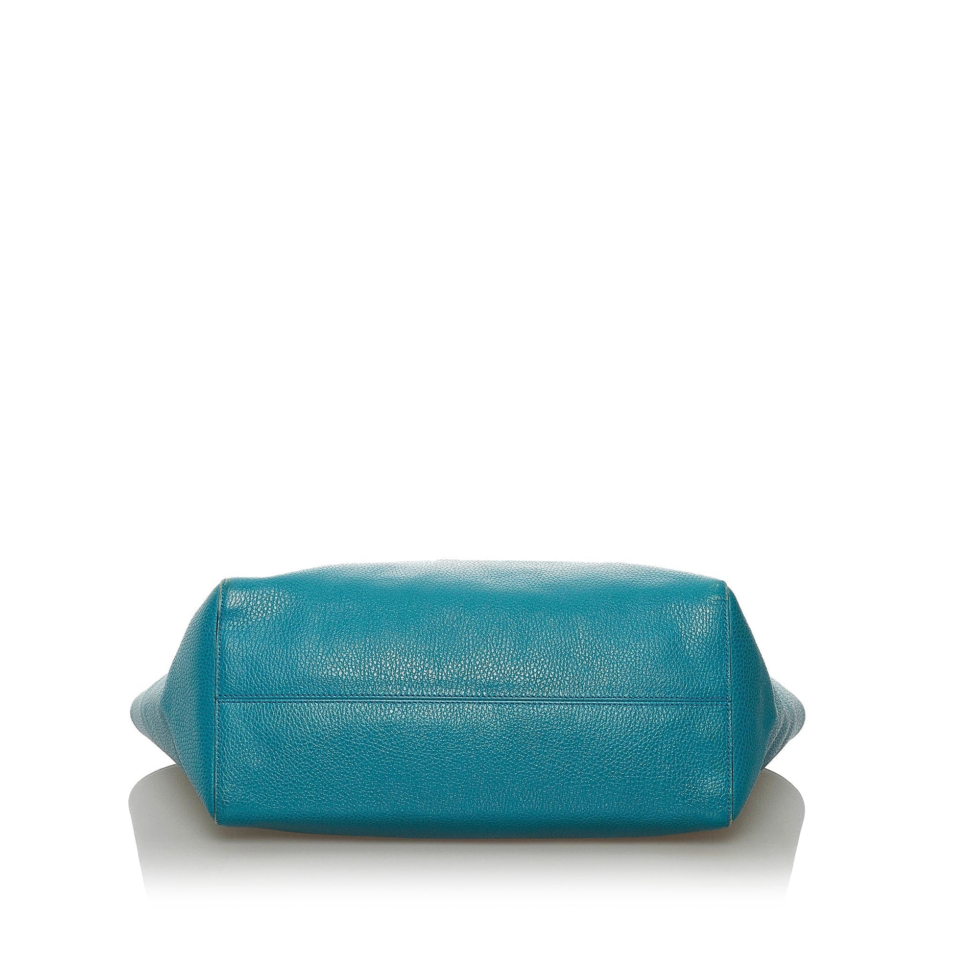 Gucci Blue Leather Tote Style 2