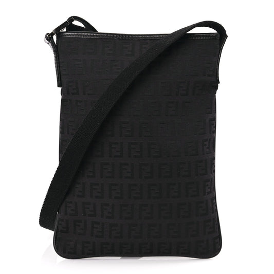 Fendi Zucchino Crossbody Black