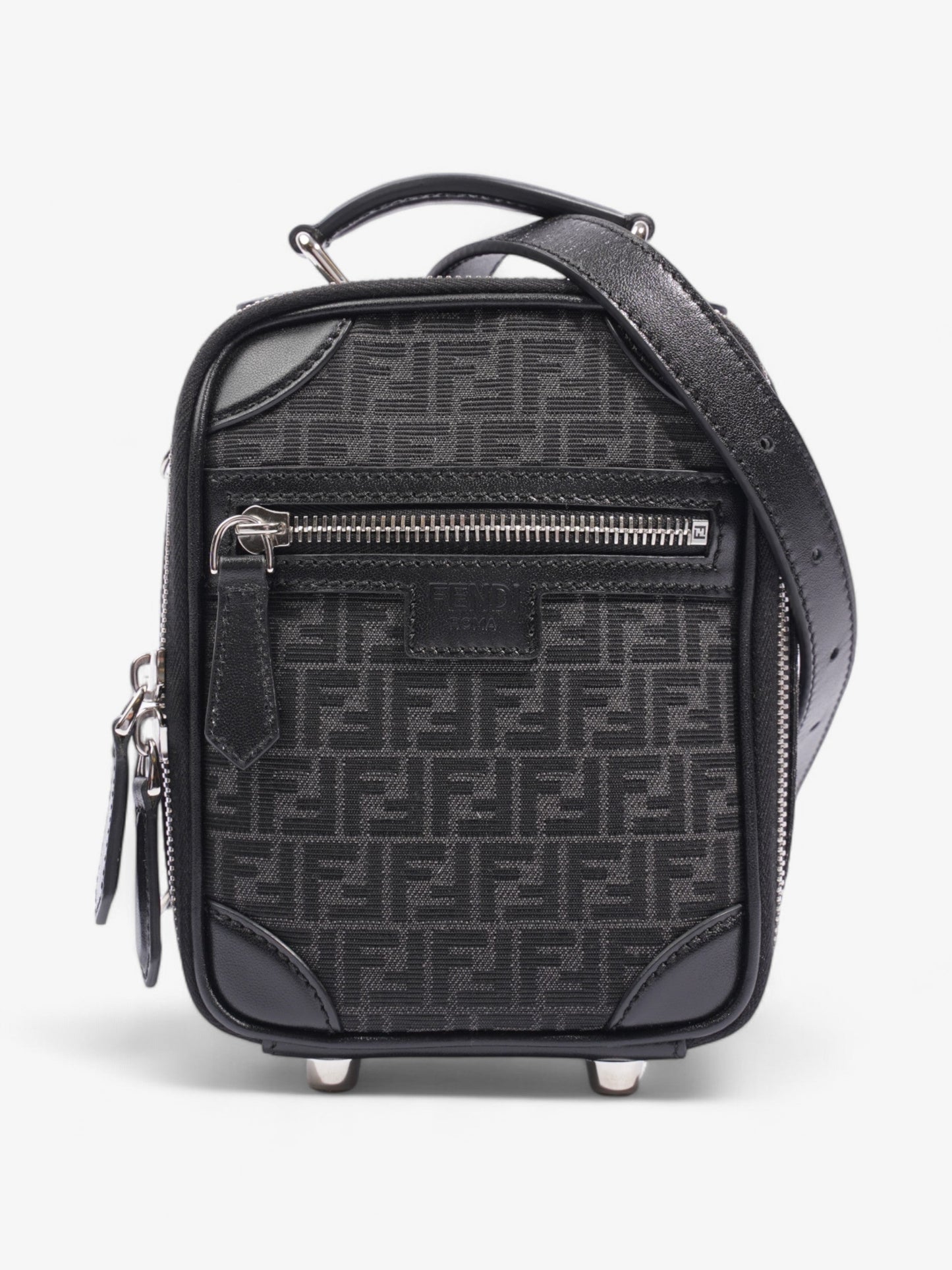 Fendi Kan I Black Leather Small