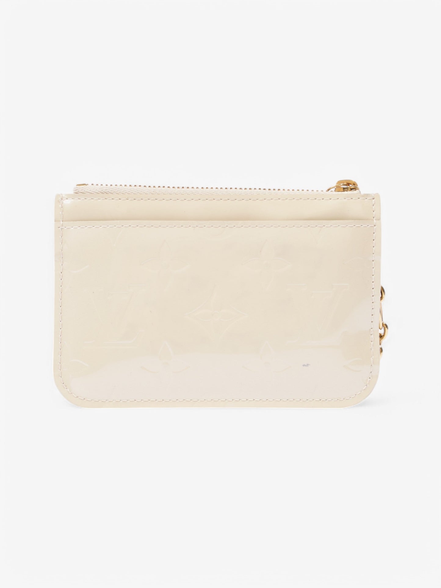 Luxury Women's Clutch Bag | Louis Vuitton Key Pouch Cream Vernis Leather