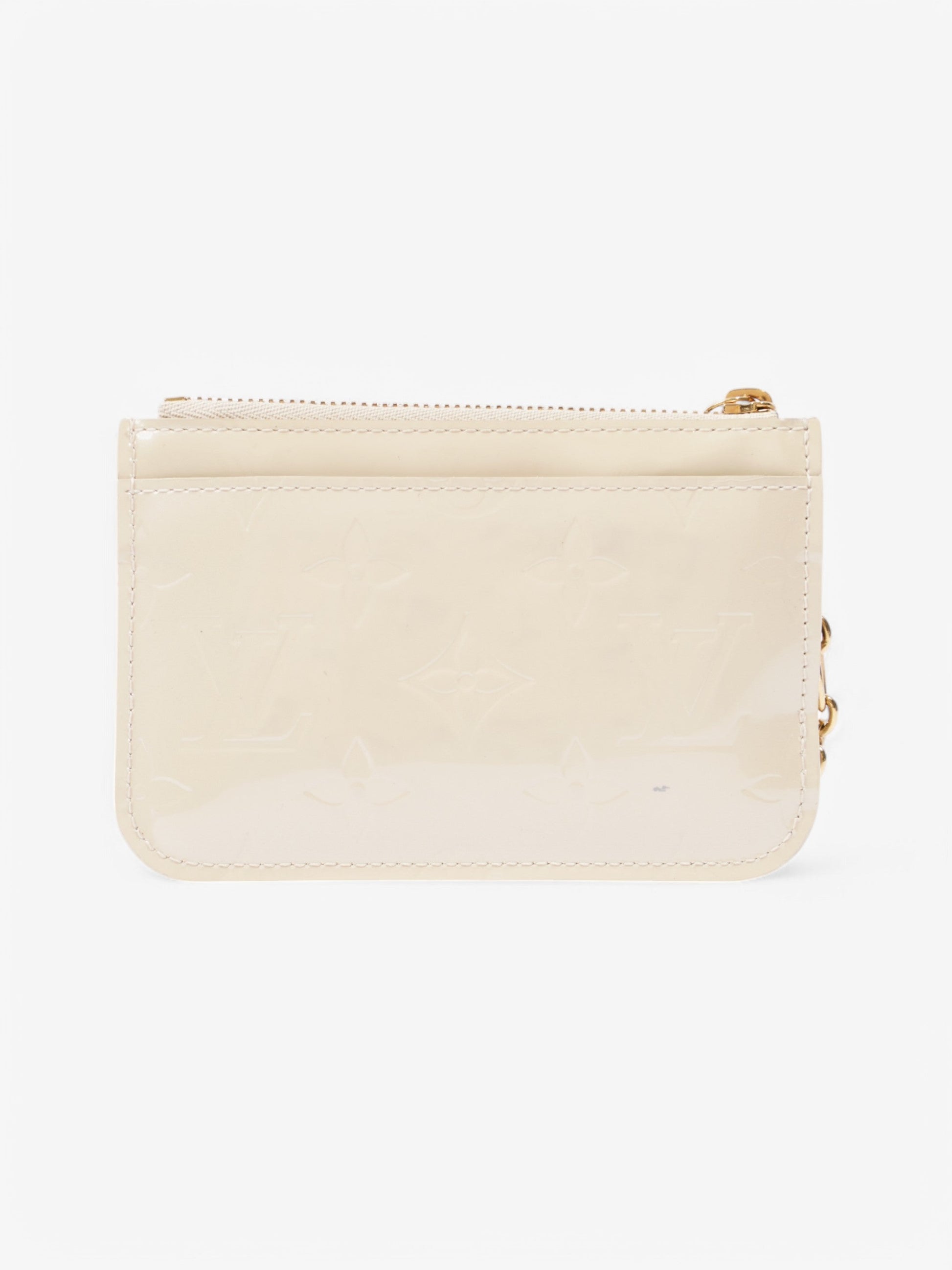 Luxury Women's Clutch Bag | Louis Vuitton Key Pouch Cream Vernis Leather