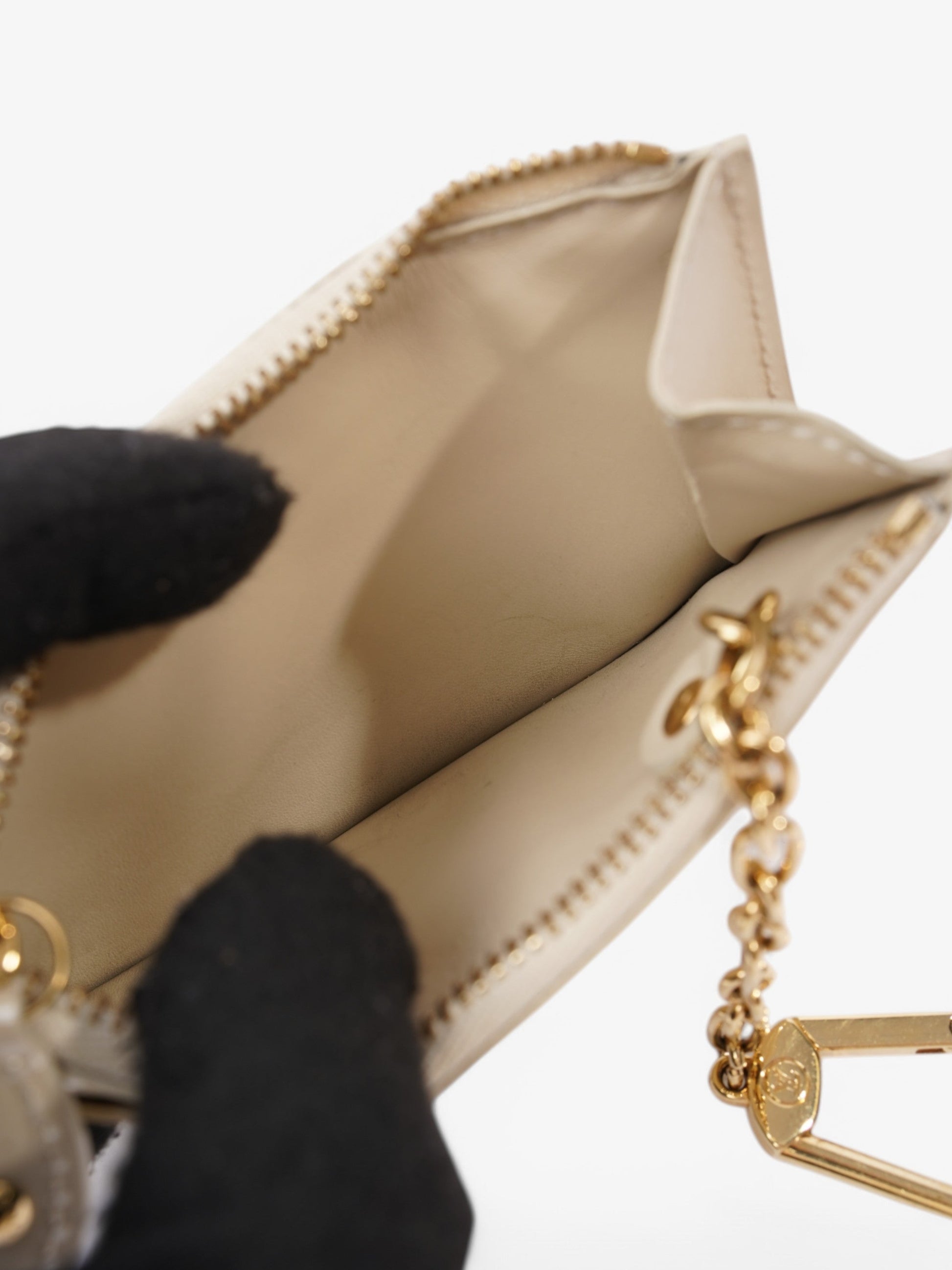 Luxury Women's Clutch Bag | Louis Vuitton Key Pouch Cream Vernis Leather