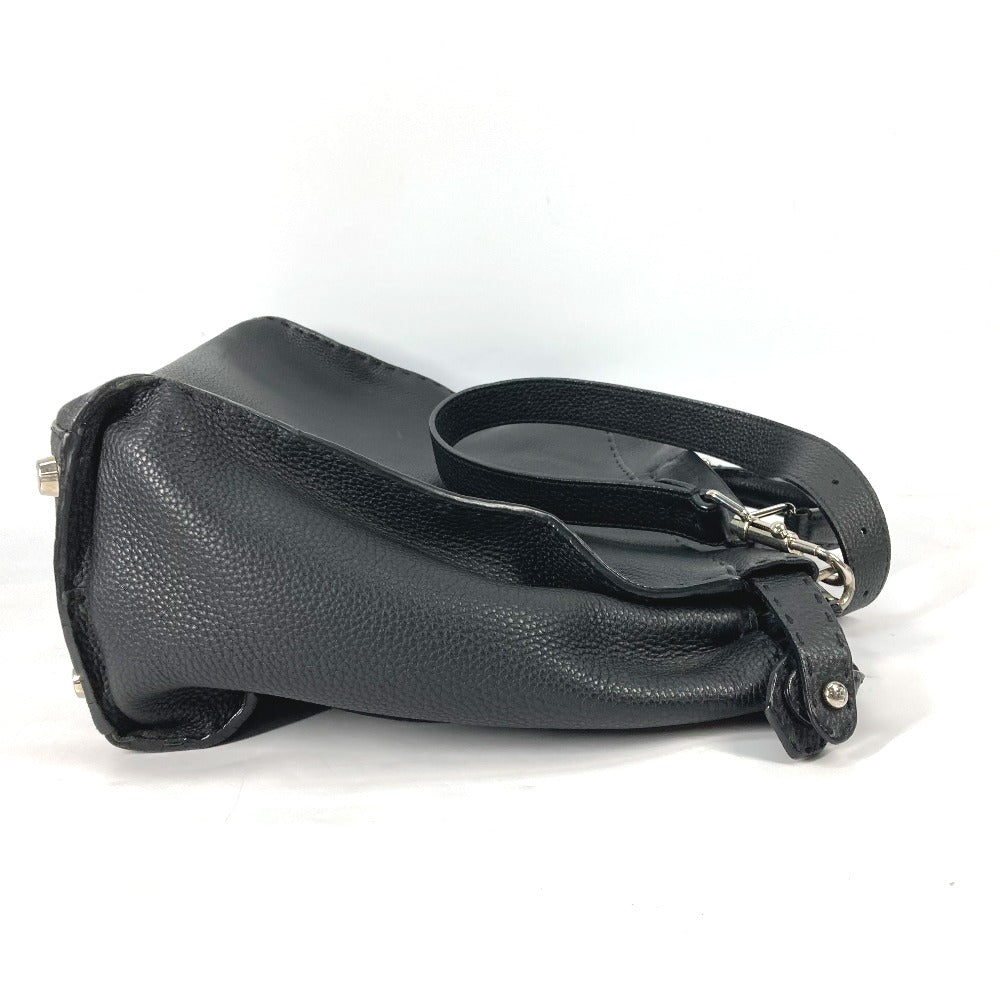 FENDI Business bag 7VA388 leather black Celeria Peekaboo