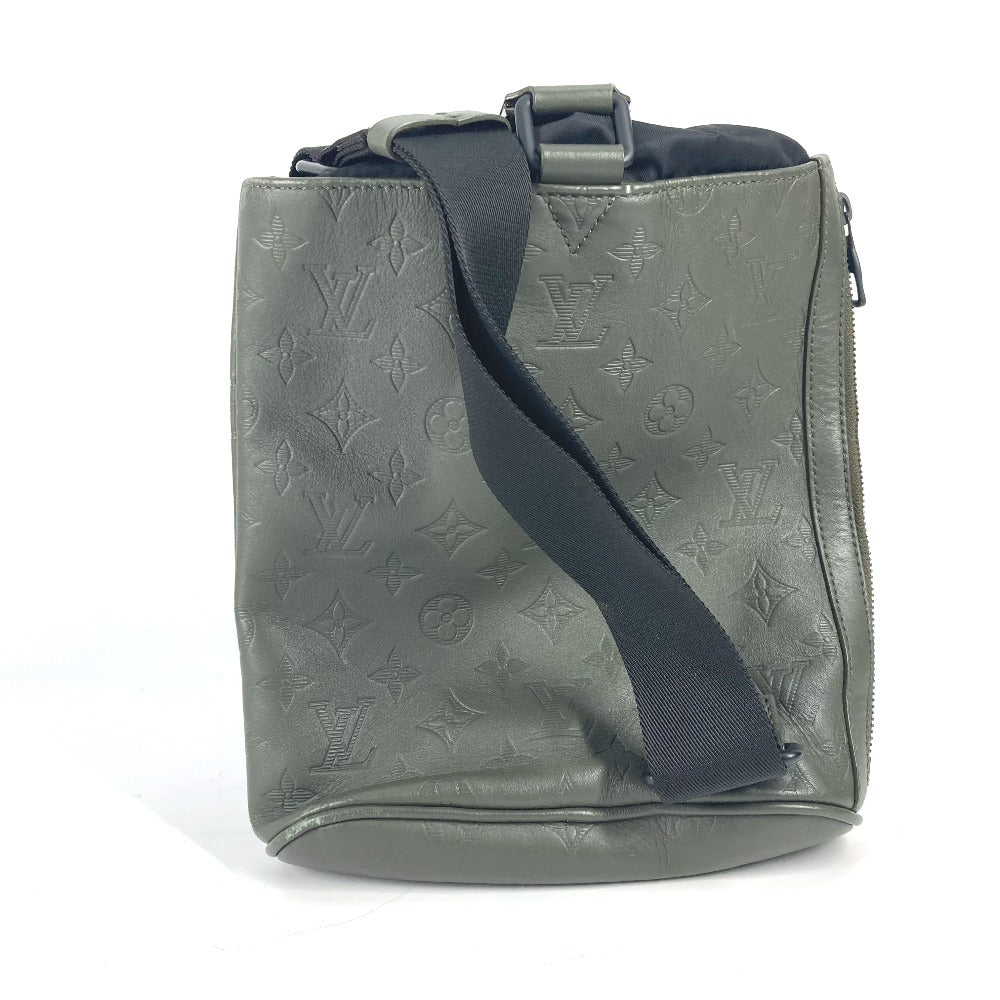 Elegant Women's Shoulder Bag | LOUIS VUITTON Shoulder Bag Monogram shadow leather khaki Monogram shadow Chalk sling bag mens