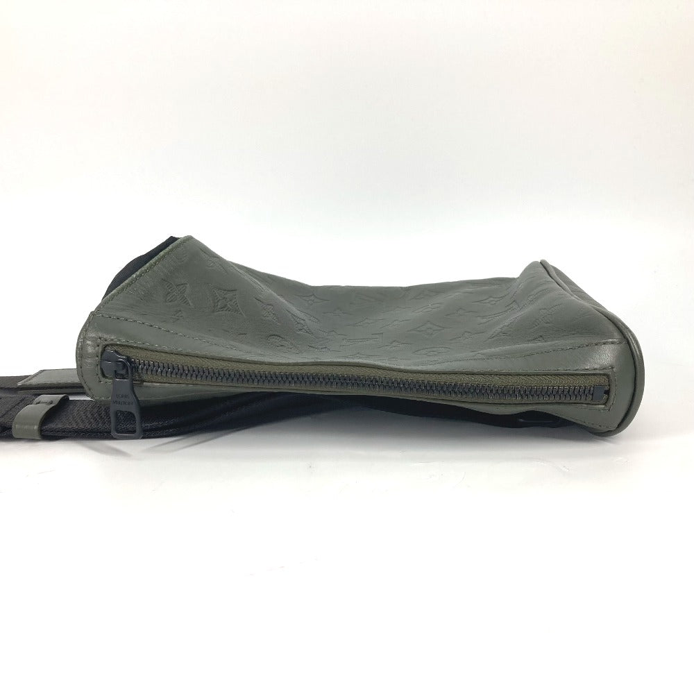 Elegant Women's Shoulder Bag | LOUIS VUITTON Shoulder Bag Monogram shadow leather khaki Monogram shadow Chalk sling bag mens