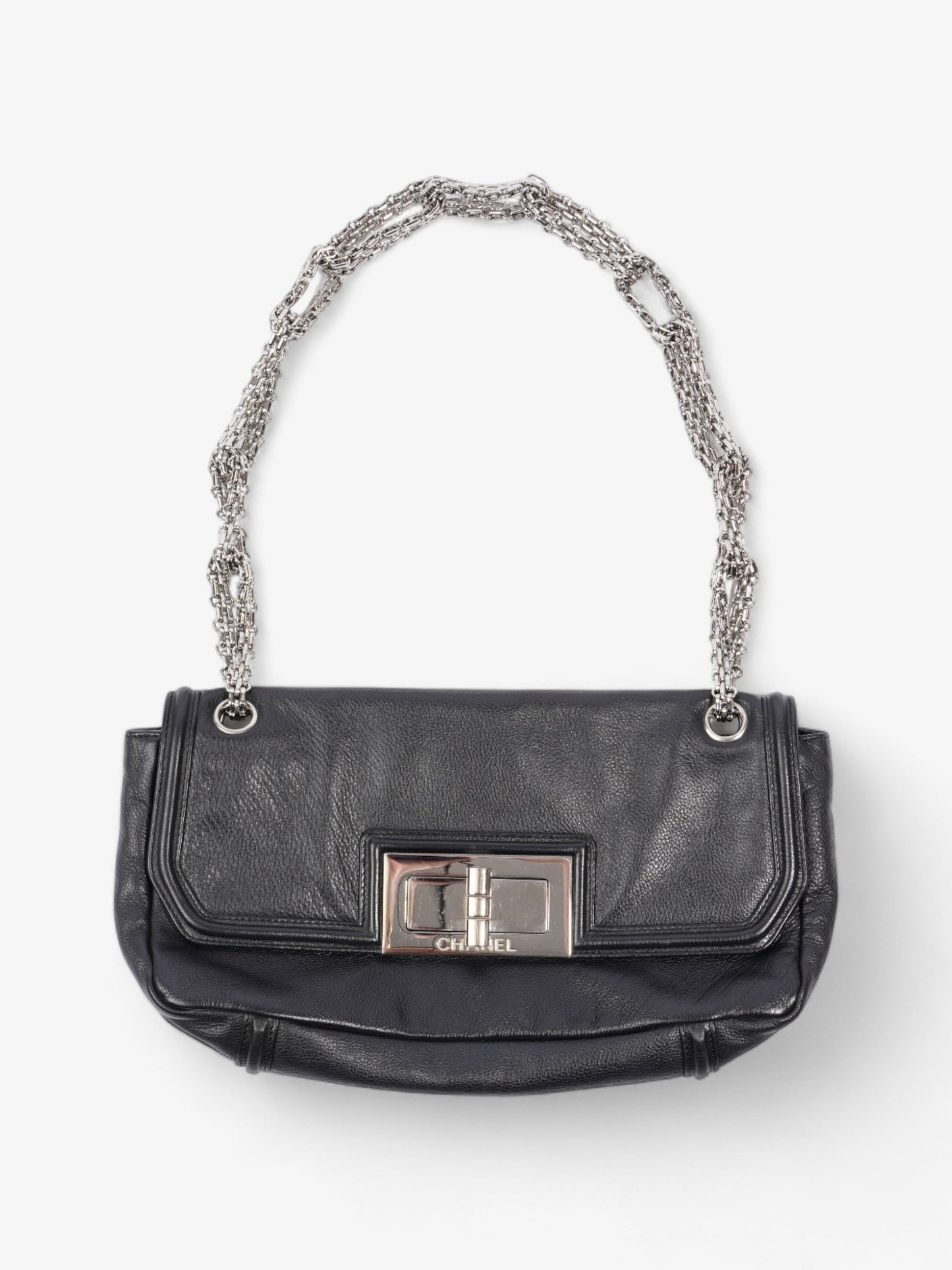 Chanel Mademoiselle Lock Flap Black Leather