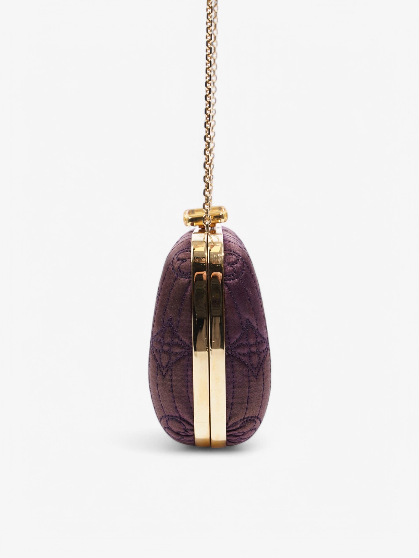 Luxury Women's Clutch Bag | Louis Vuitton Motard Minaudiere Clutch Bag Purple Silk