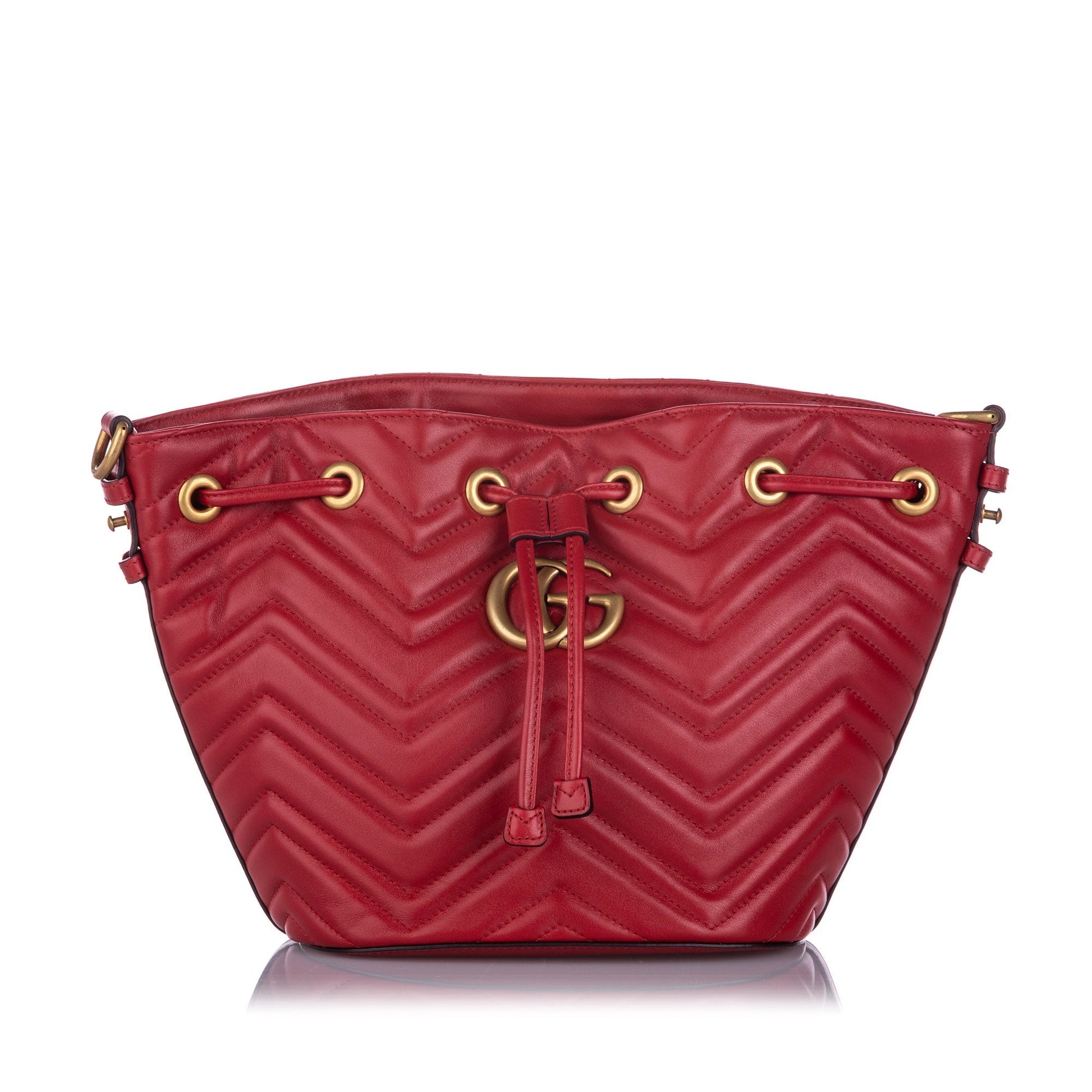Gucci Leather Canvas Shoulder Bag