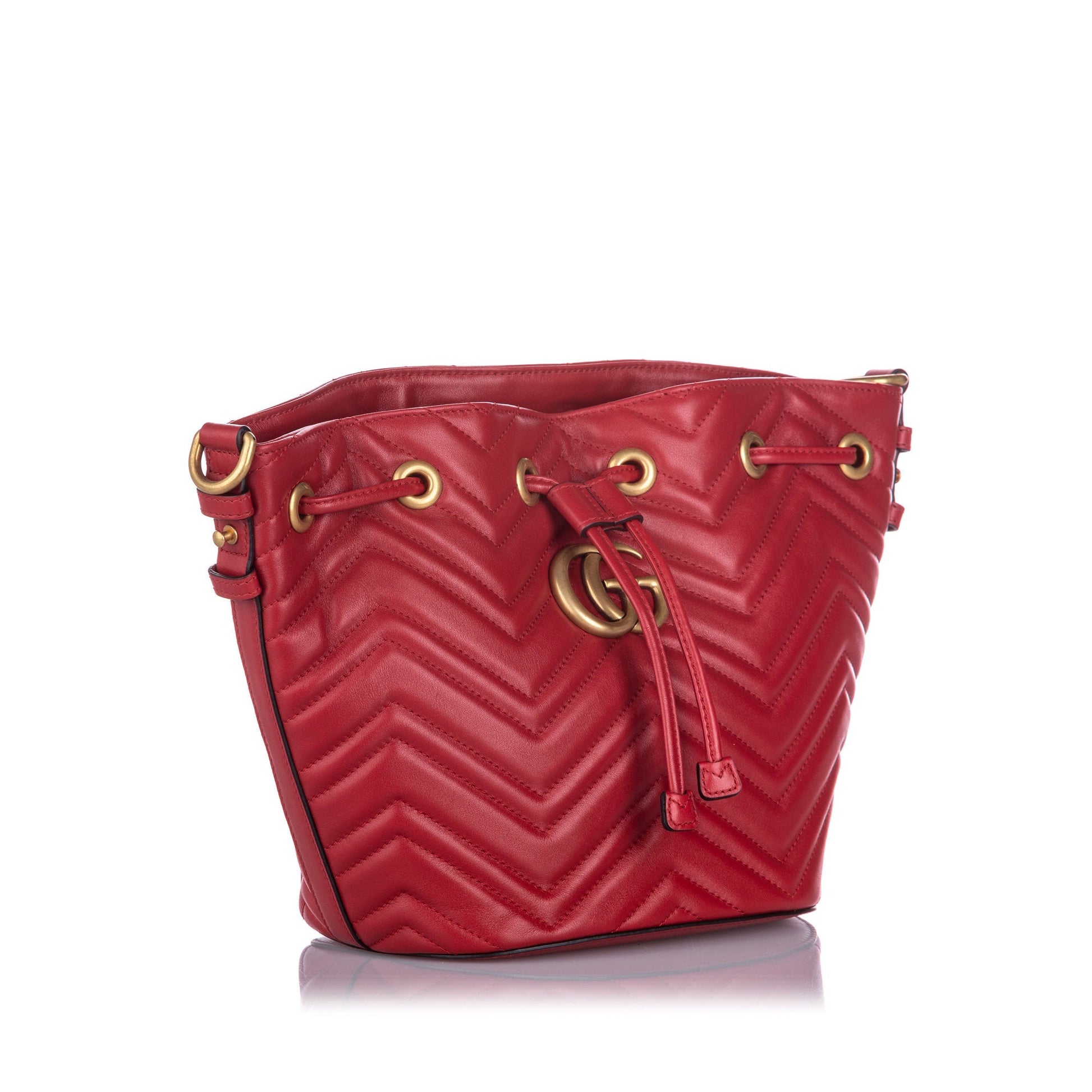 Gucci Leather Canvas Shoulder Bag