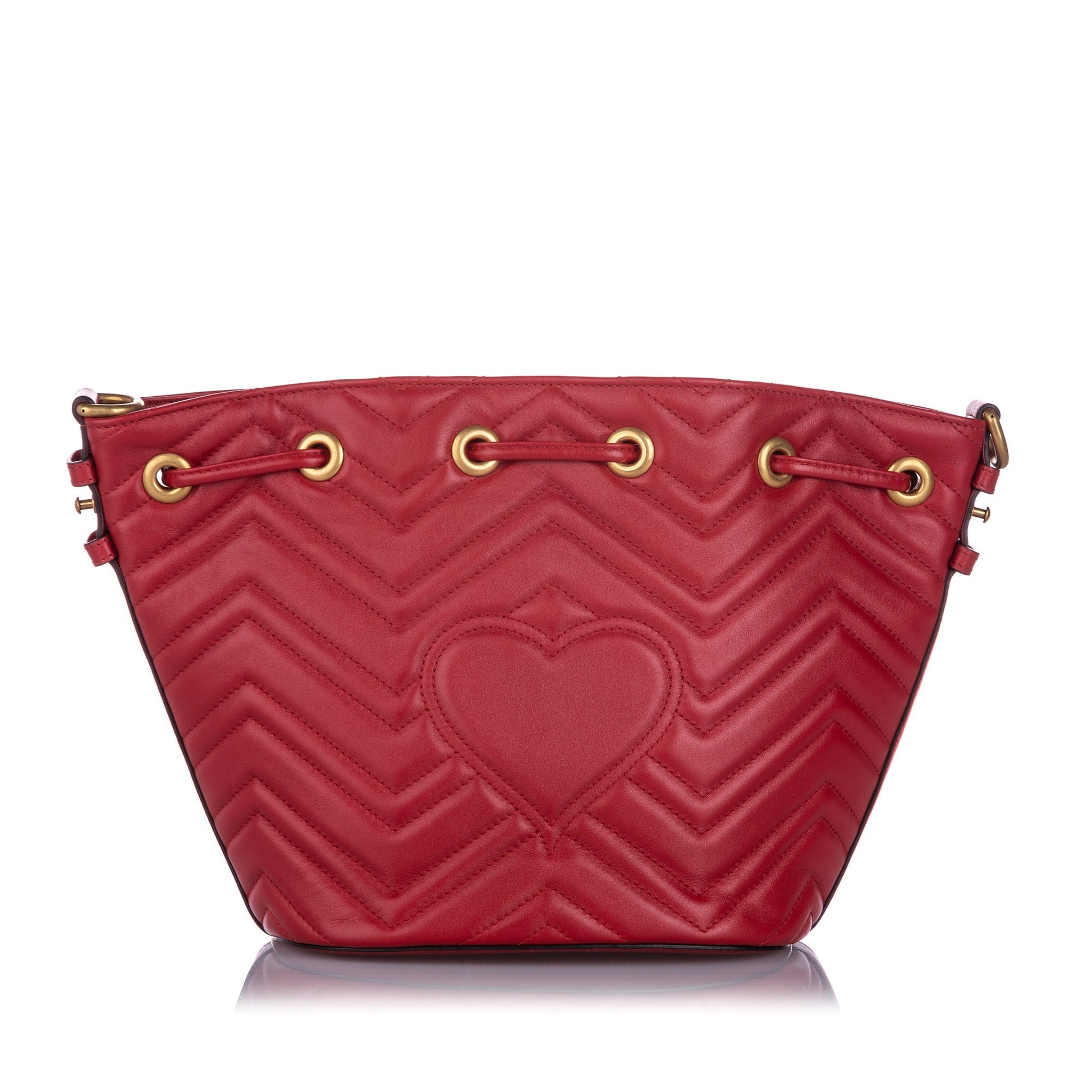 Gucci Leather Canvas Shoulder Bag
