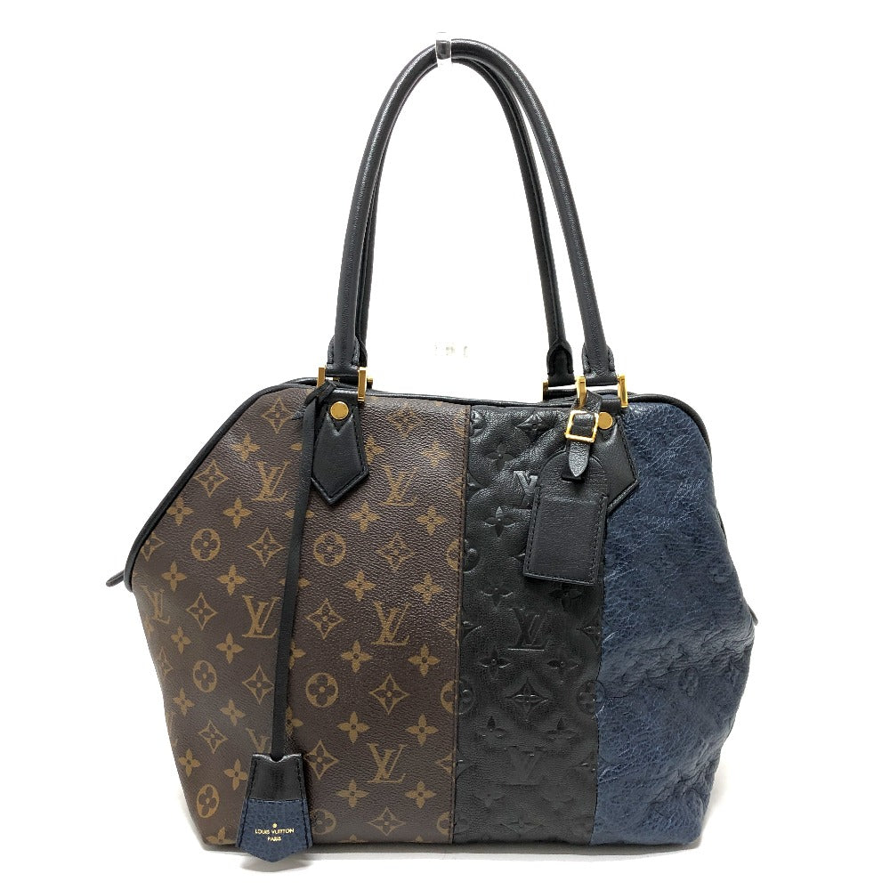LOUIS VUITTON Tote Bag Monogram canvas Brown Monogram block stoat Women