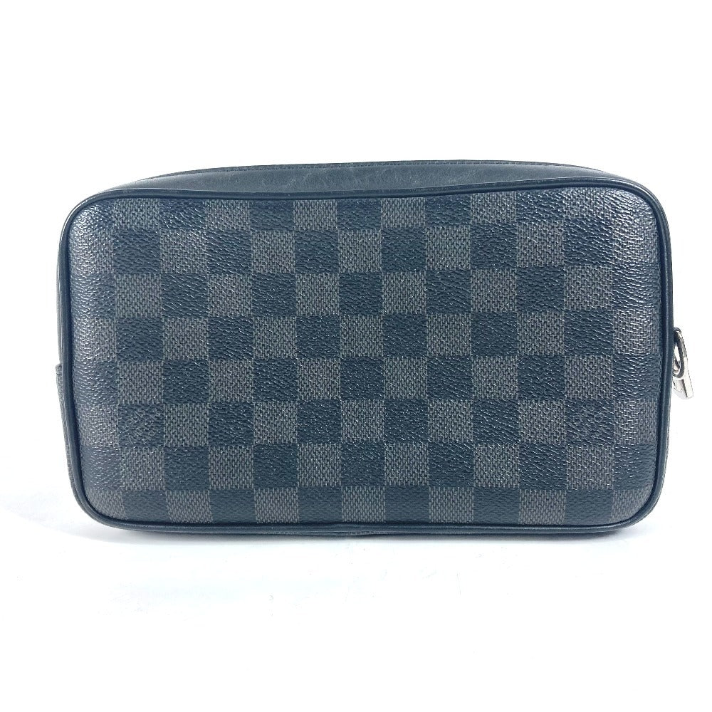LOUIS VUITTON business bag N60182 Damier Grafitto Canvas black Damier Grafitte Alpha clutch unisex(Unisex)