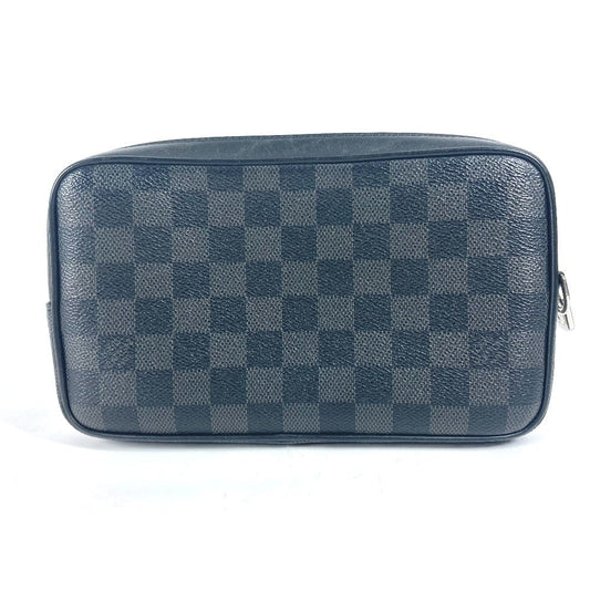 LOUIS VUITTON business bag N60182 Damier Grafitto Canvas black Damier Grafitte Alpha clutch unisex(Unisex)
