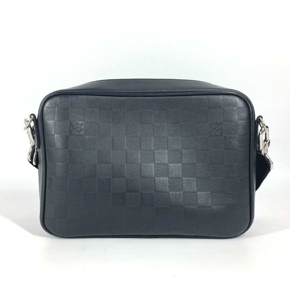 LOUIS VUITTON Shoulder Bag Damier Anfini Leather black Damier Anfini Sirius Messenger