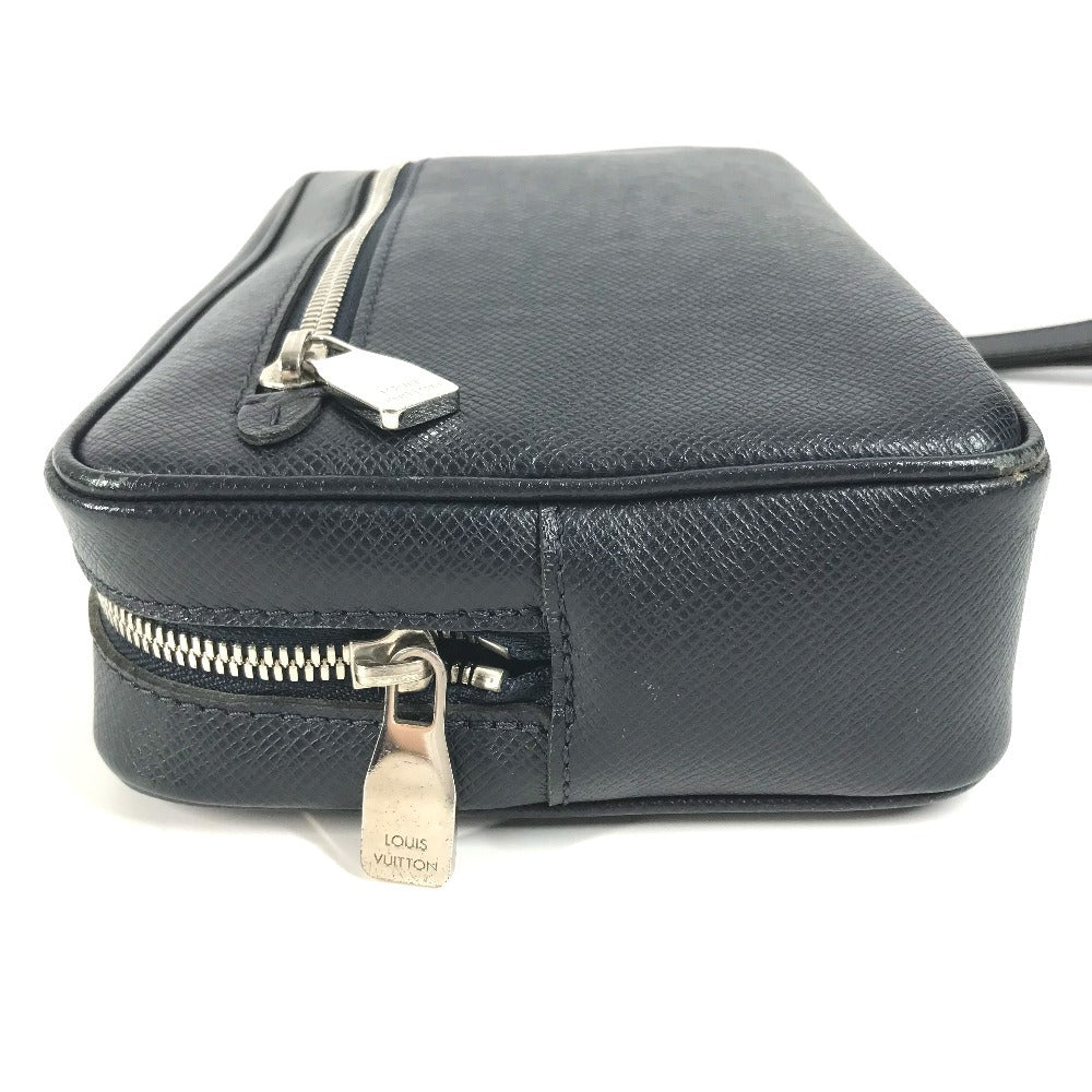 LOUIS VUITTON business bag Taiga Leather Navy Taiga Pochette Kasai