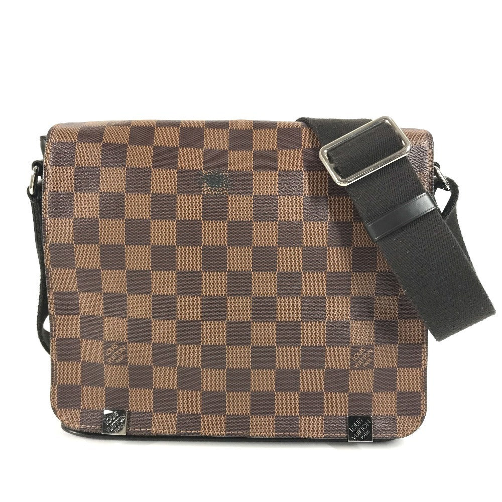 LOUIS VUITTON Shoulder Bag Damier canvas Brown Damier District NM PM