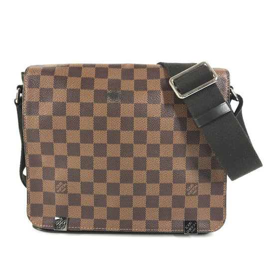 LOUIS VUITTON Shoulder Bag Damier canvas Brown Damier District NM PM