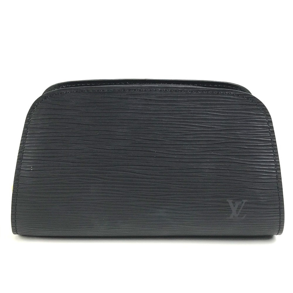 LOUIS VUITTON Cosmetics Pouch Epi Leather black Epi Dauphine PM