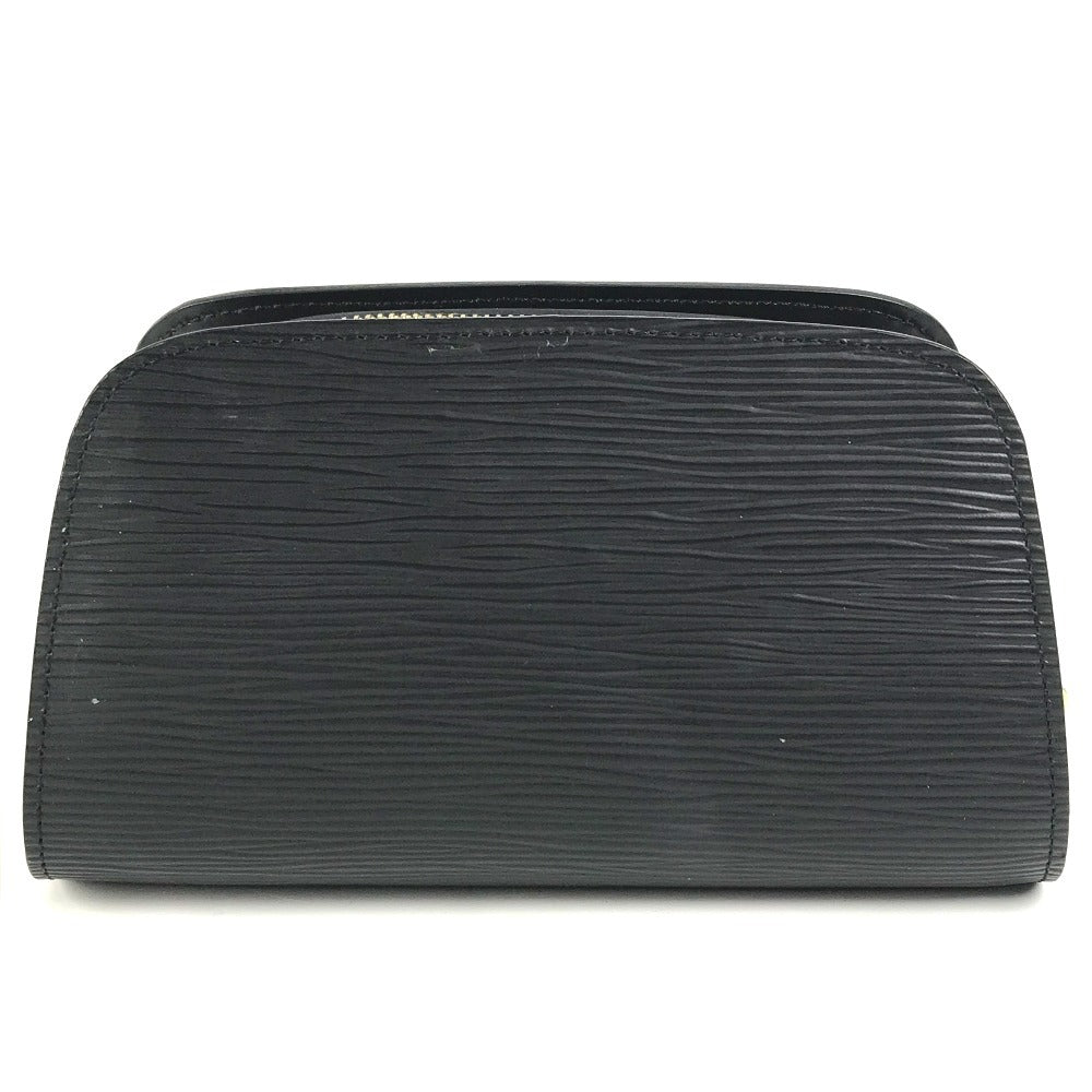 LOUIS VUITTON Cosmetics Pouch Epi Leather black Epi Dauphine PM