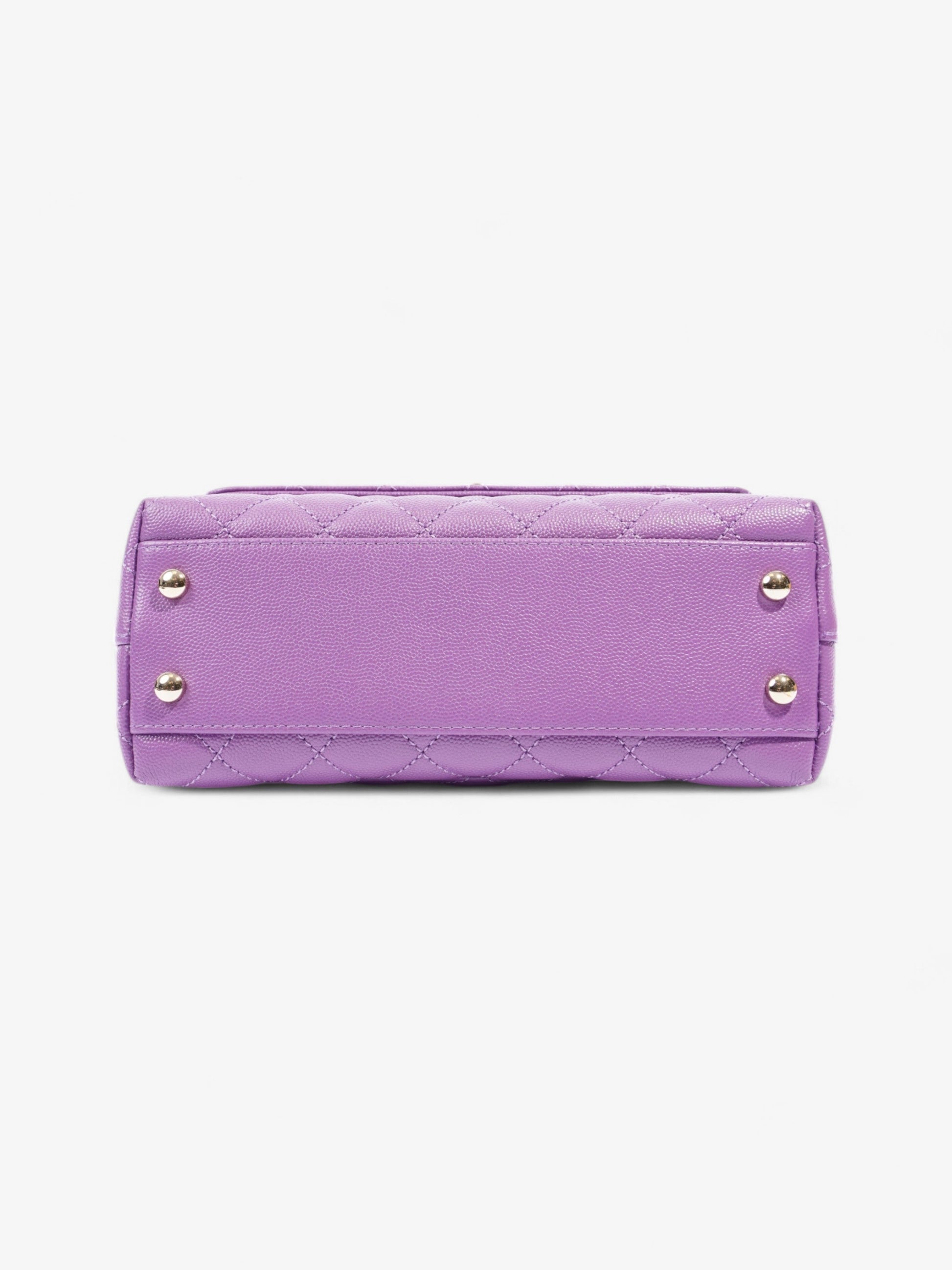 Chanel Coco Handle Flap Purple Caviar Leather Mini