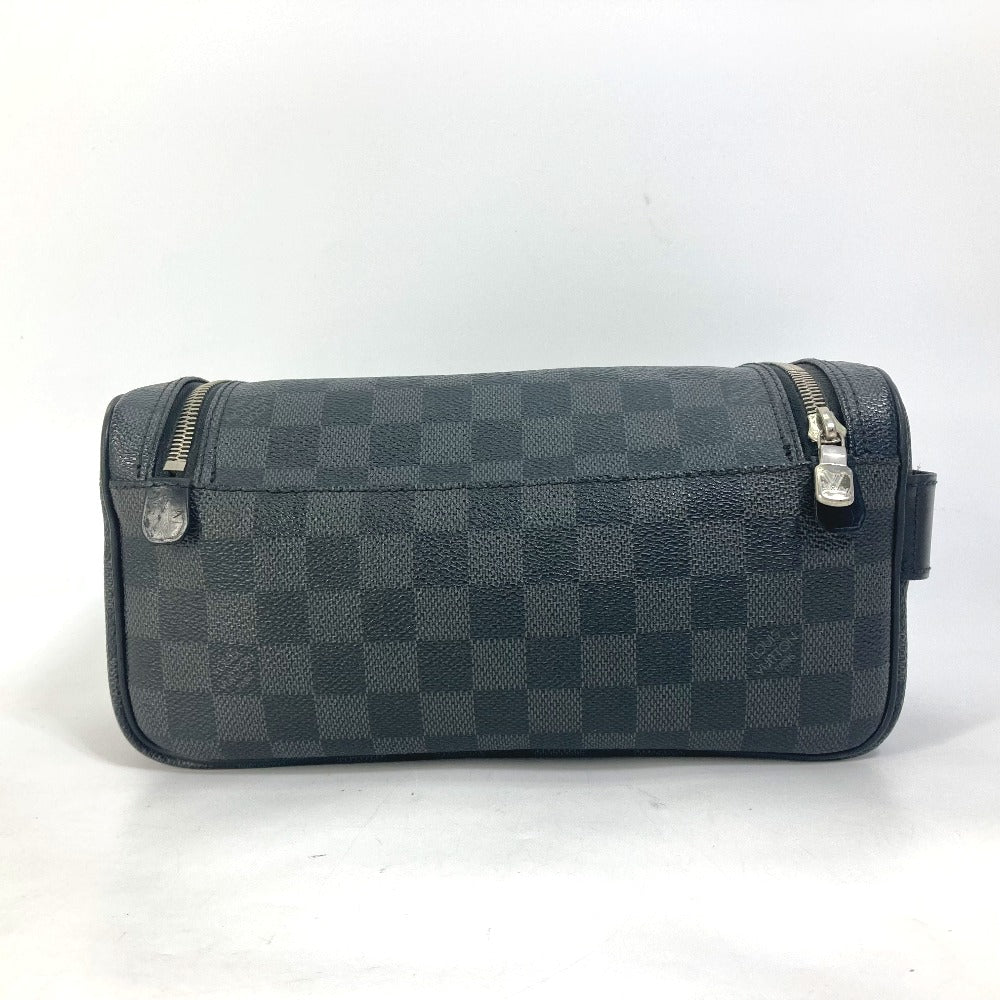 LOUIS VUITTON Pouch Damier Grafitto Canvas black Damier Grafitte C Cracking pouch mens