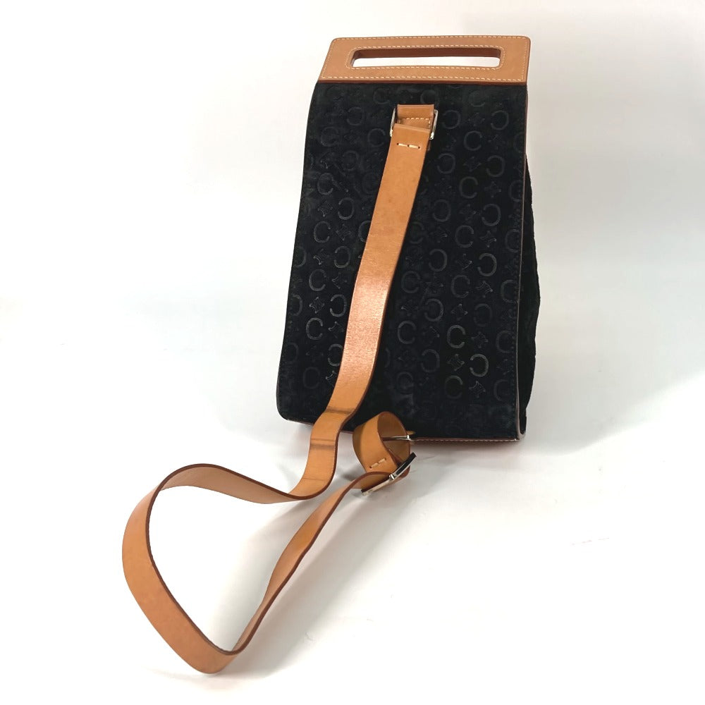 CELINE Shoulder Bag Leather / suede Brown Cross Sling bag logo macadam Women
