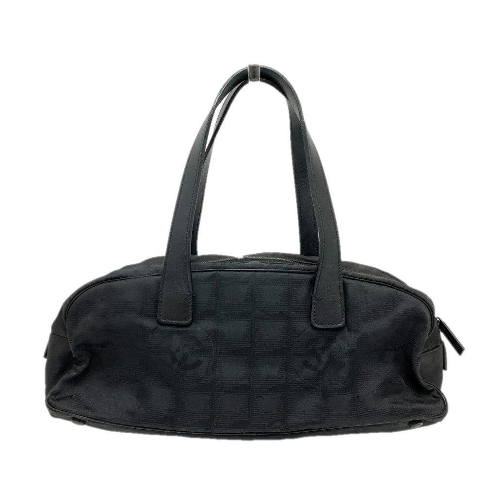 CHANEL Boston Duffel bag A15828 Leather / nylon black New travel line Women d