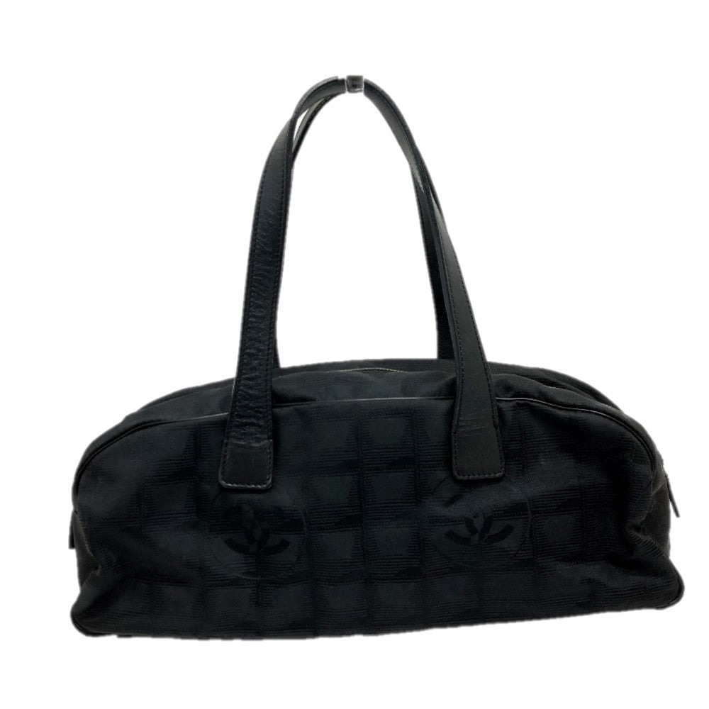 CHANEL Boston Duffel bag A15828 Leather / nylon black New travel line Women d