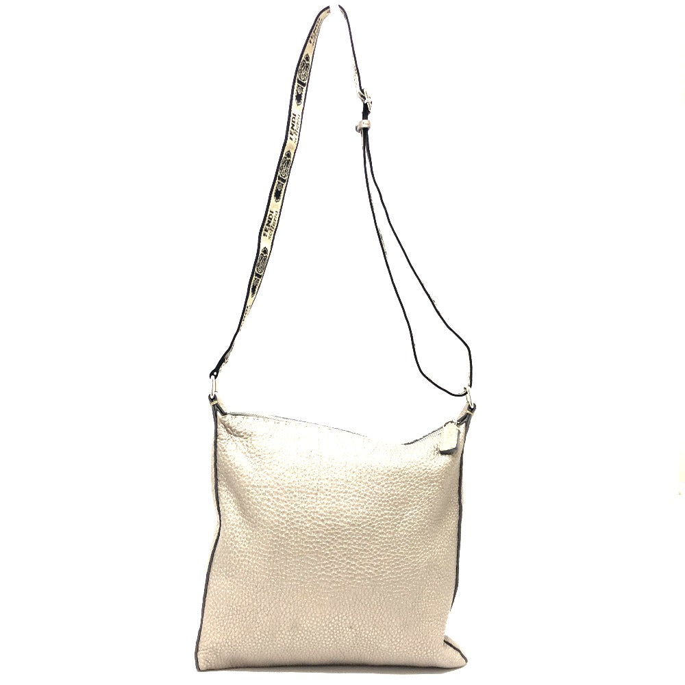 FENDI Shoulder Bag leather Metallic color Celeria Women