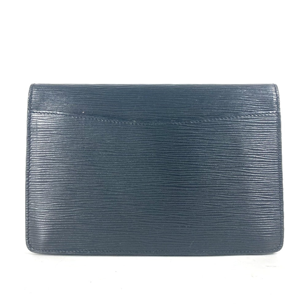 LOUIS VUITTON Clutch bag Epi Leather black Epi Montaigne 23 Women